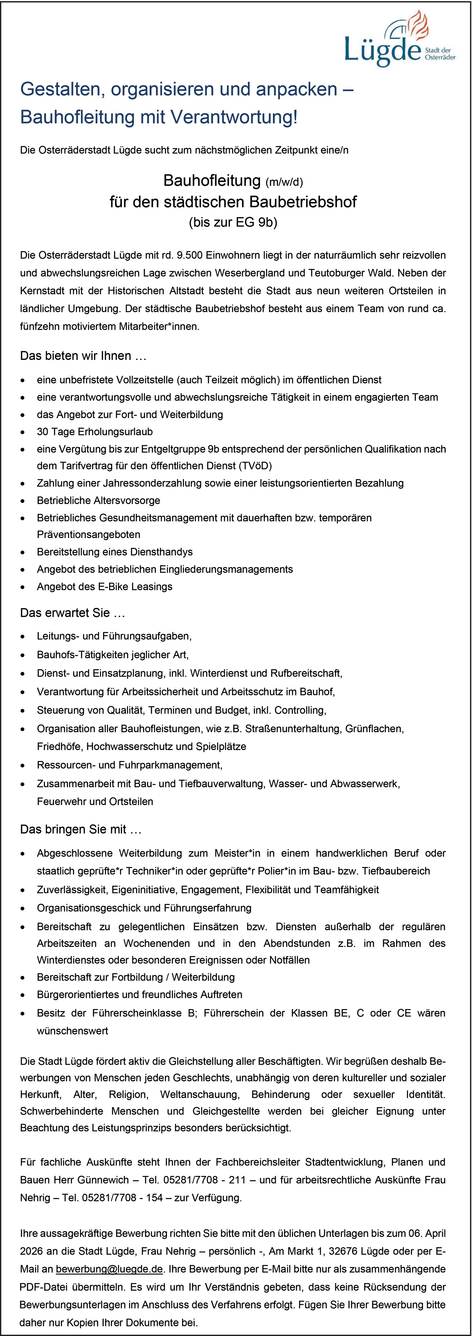 Polier m/w/d - Tiefbau