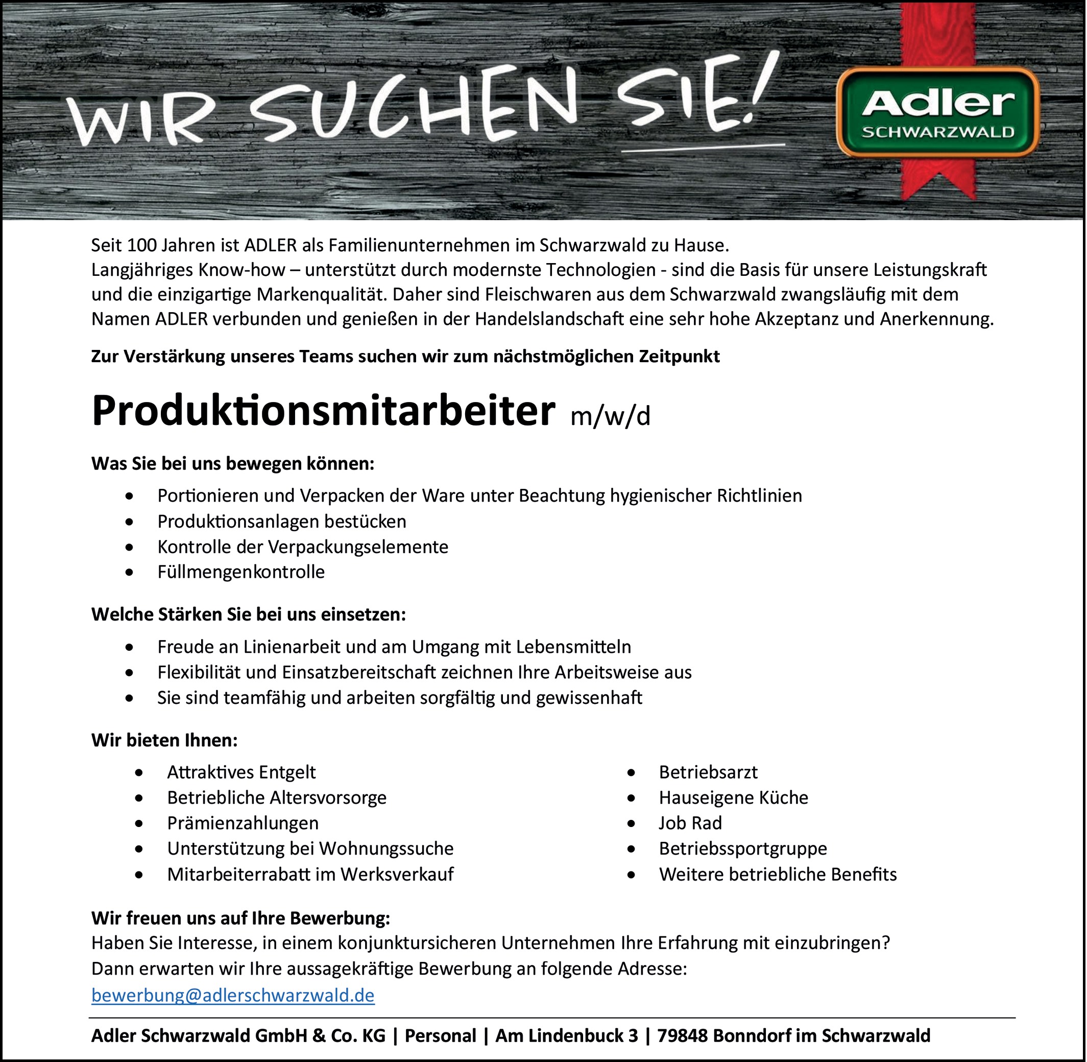 Produktionsmitarbeiter / Verpacker / Verpackungshelfer (m/w/d)