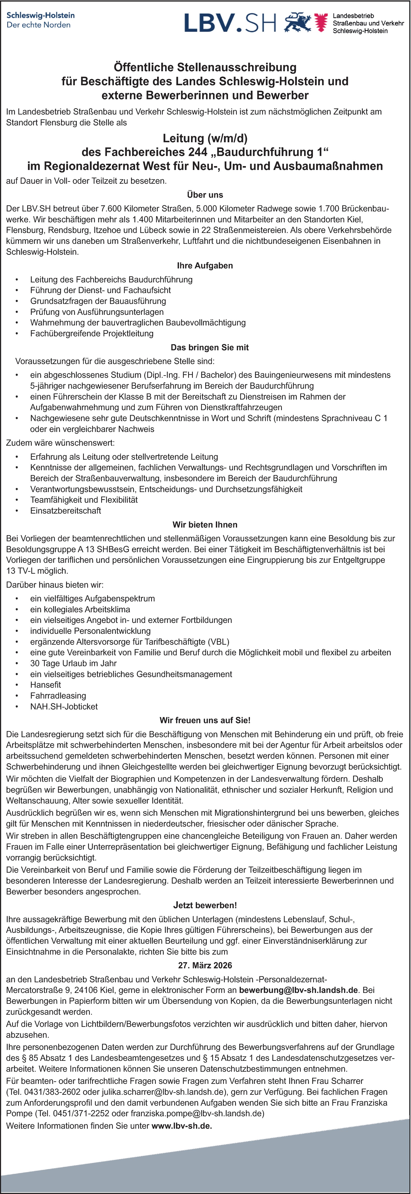 Bauingenieur (m/w/d)