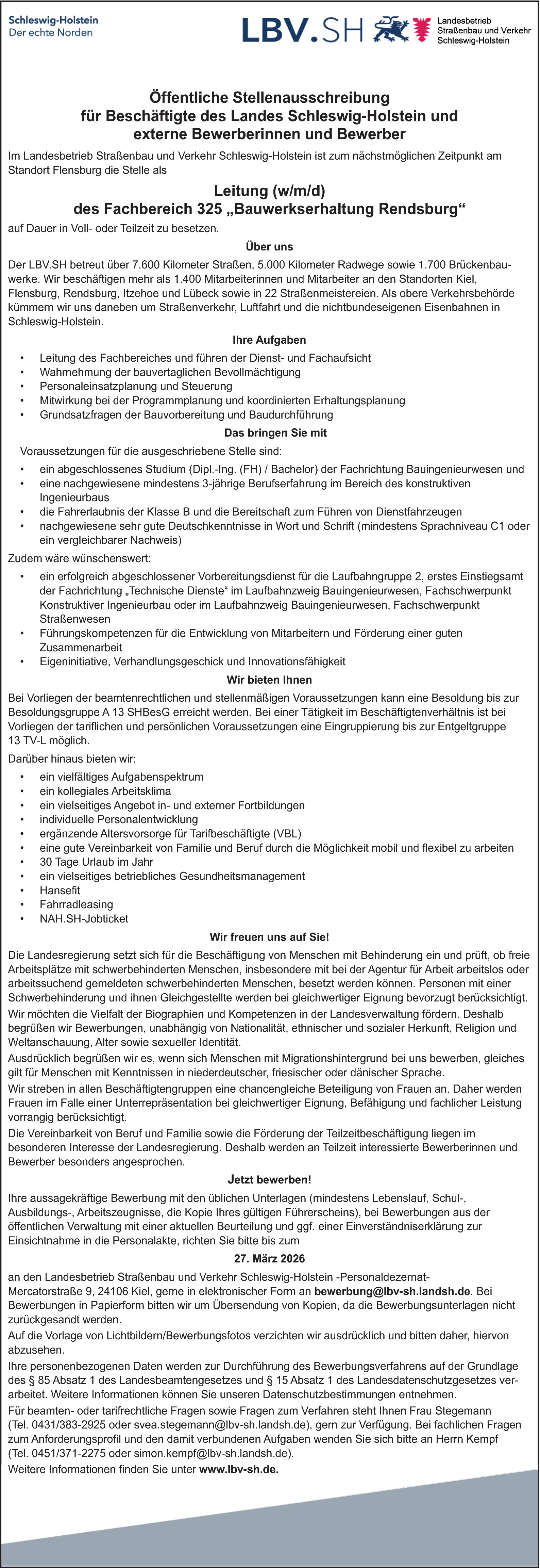 Bauingenieur Straßenwesen (m/w/d)