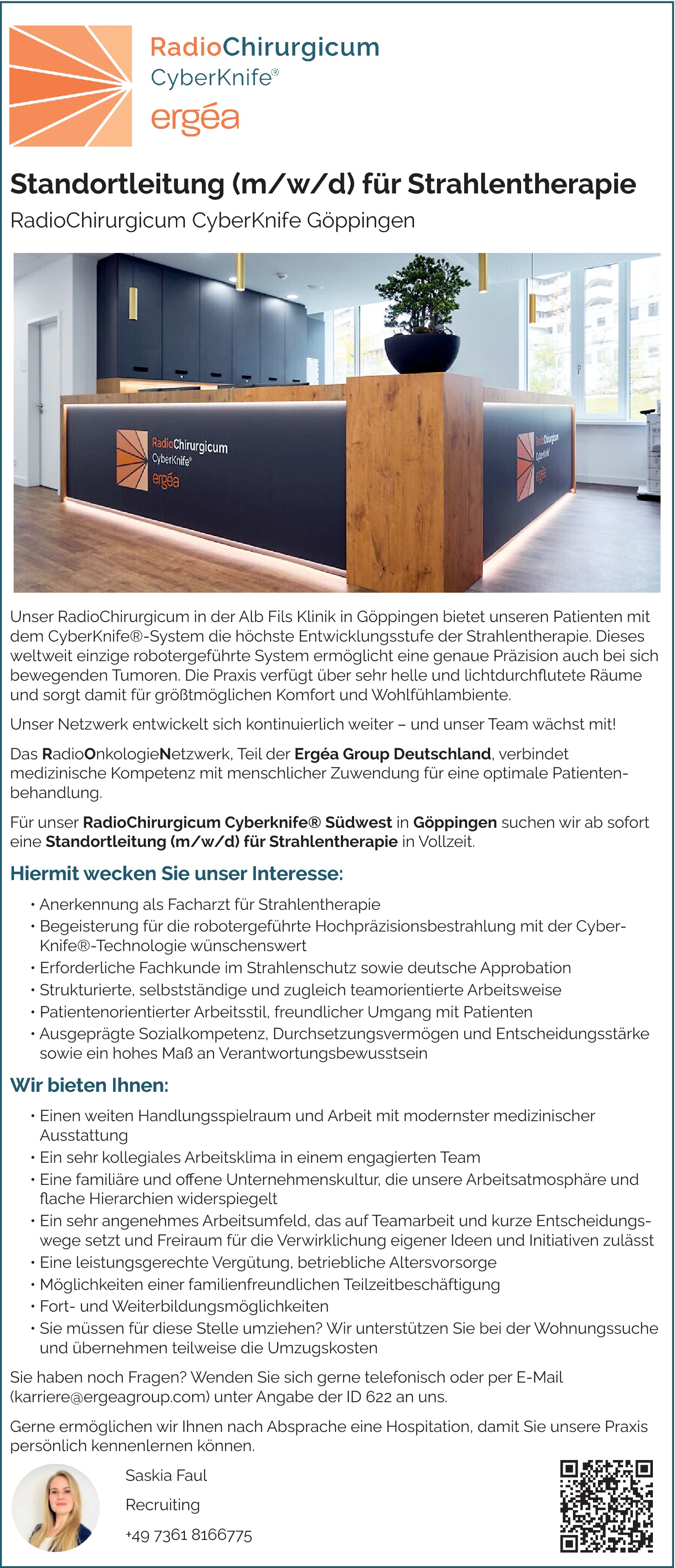 Standortleitung m/w/d für Strahlentherapie