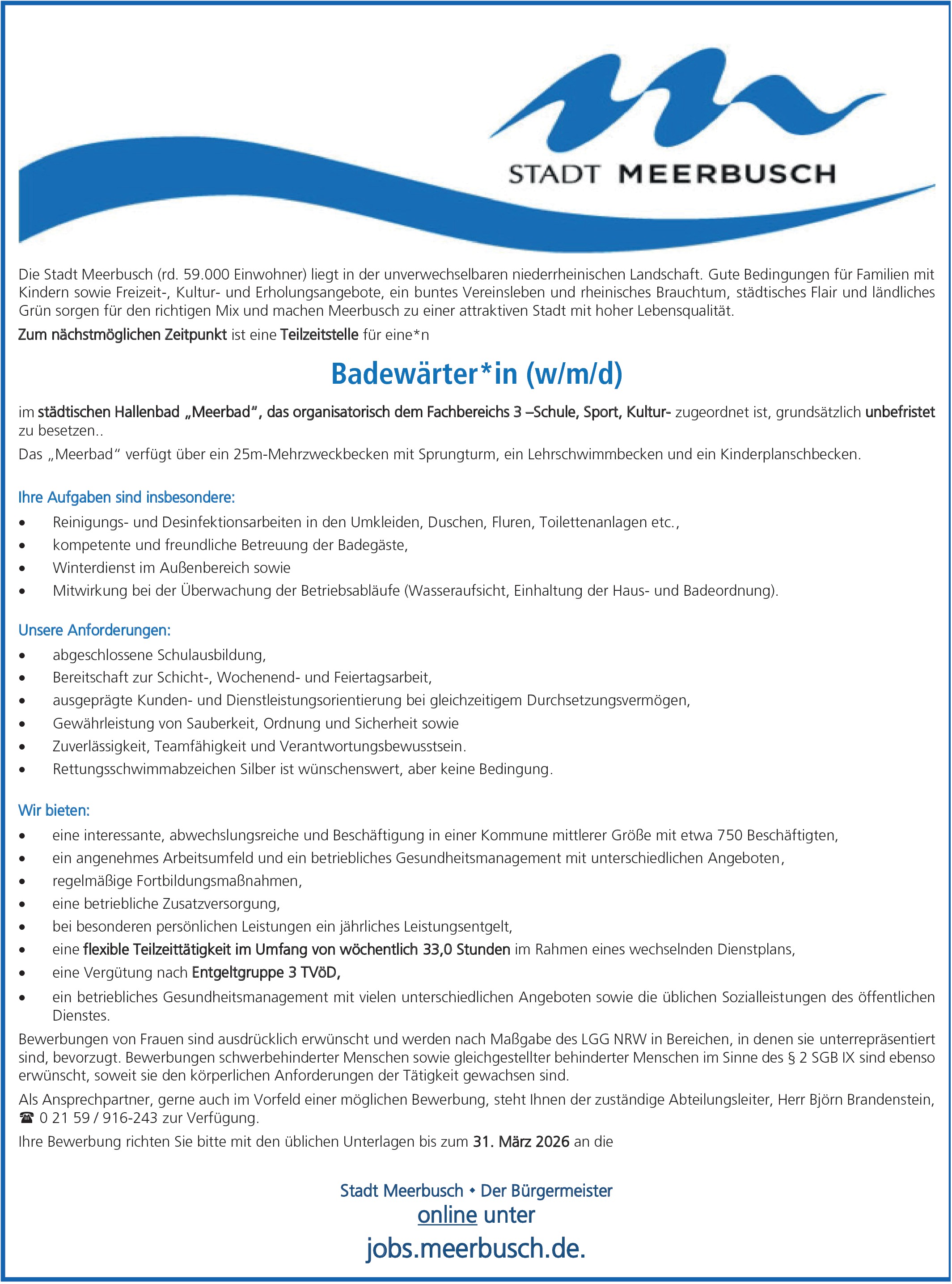 Badewärter*in (w/m/d)