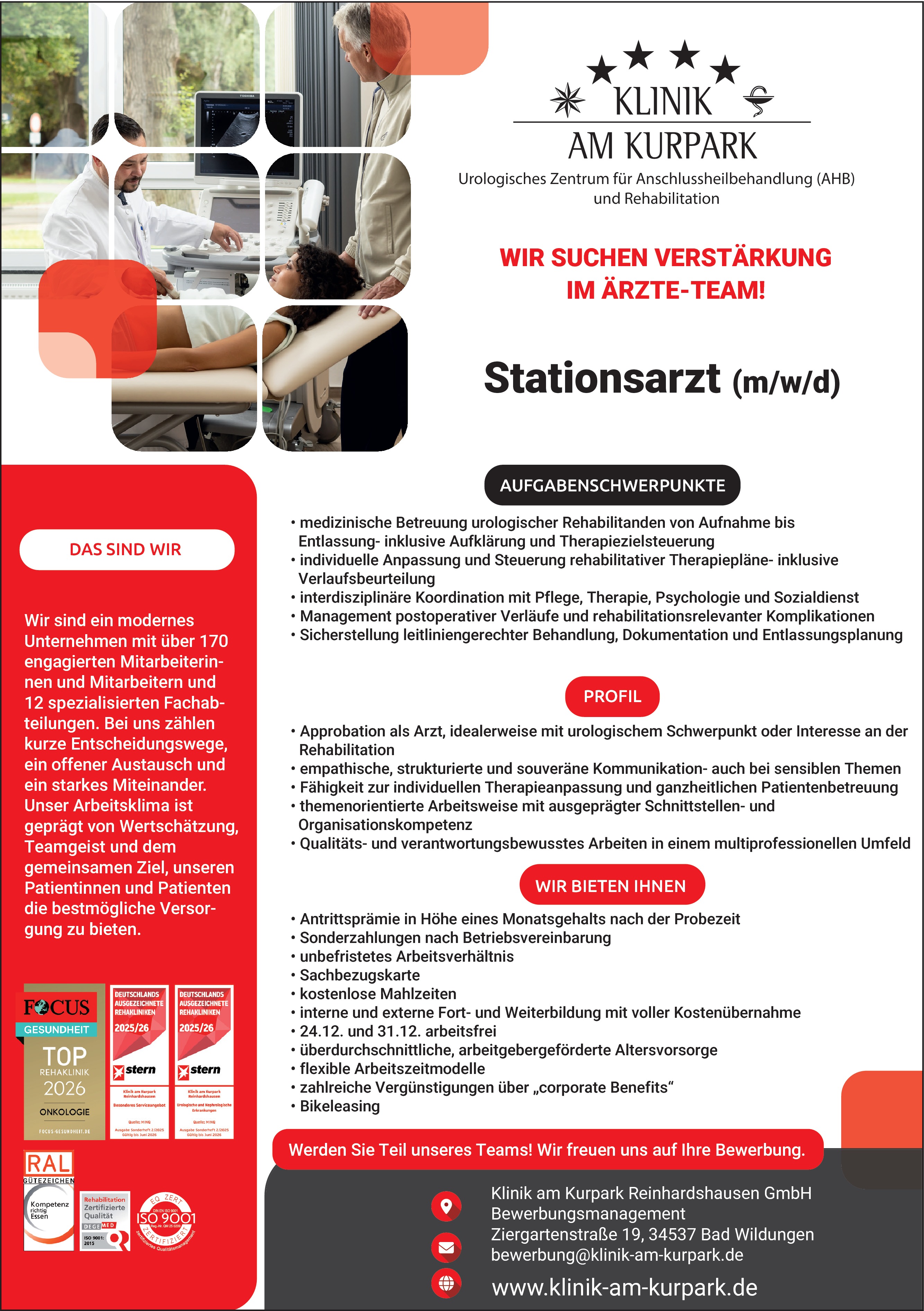Stationsarzt / Stationsärztin