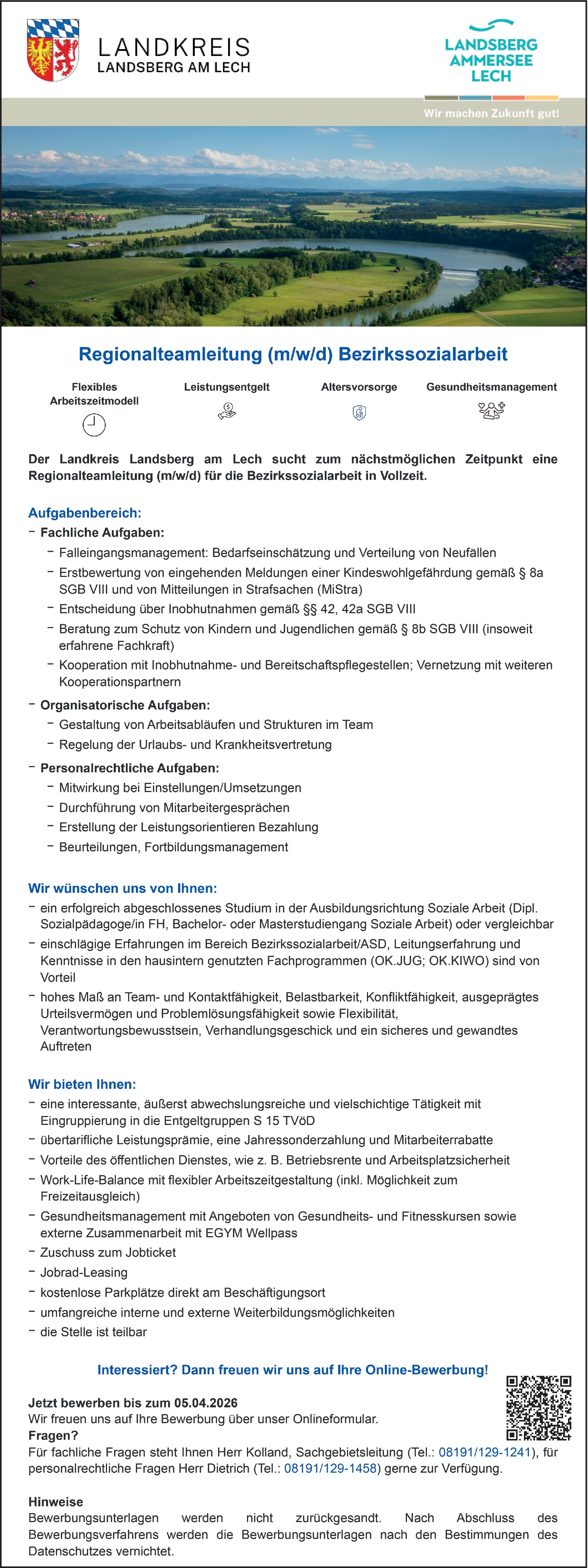 Regionalteamleitung m/w/d Bezirkssozialarbeit
