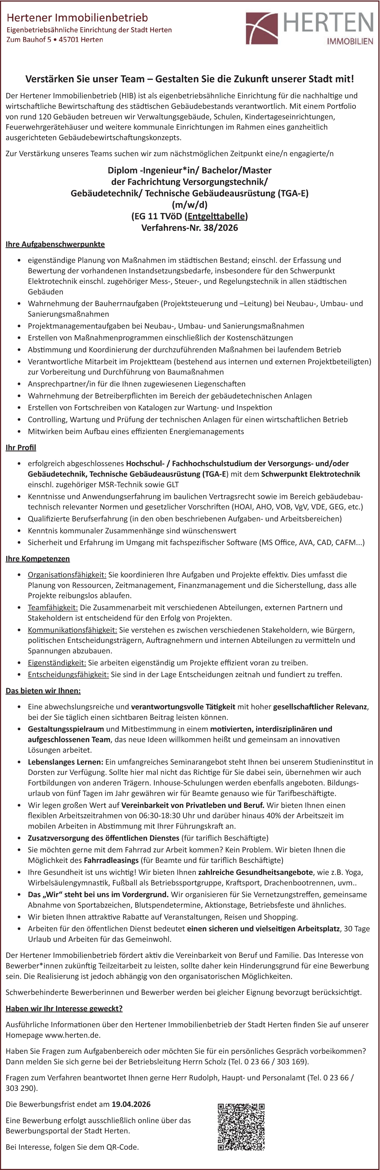 Diplom-Ingenieur Versorgungstechnik