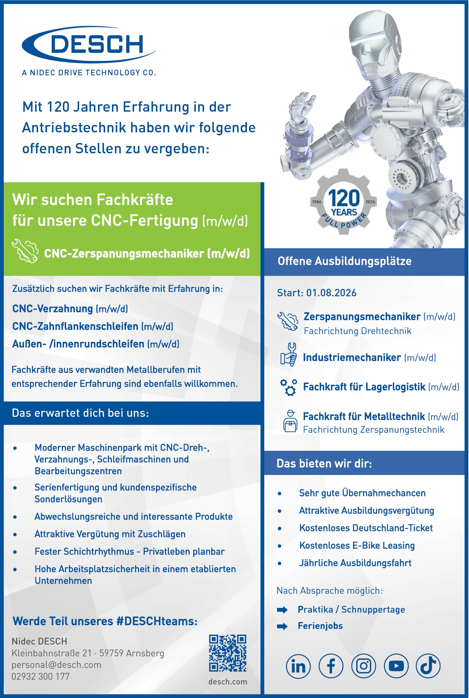 Außen-/ Innenrundschleifer m/w/d