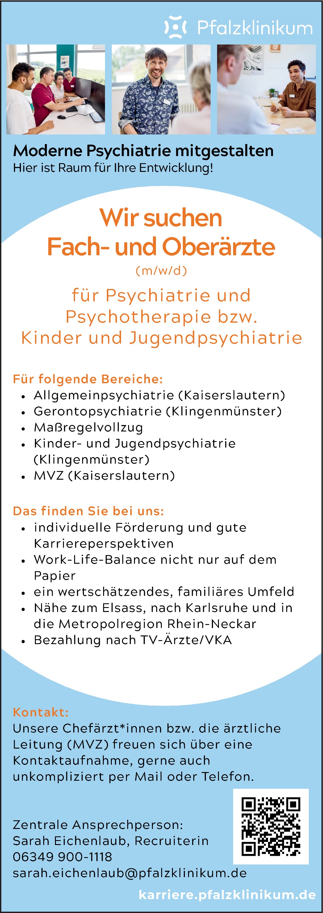 Facharzt Kinder- und Jungendpsychiatrie (m/w/d)