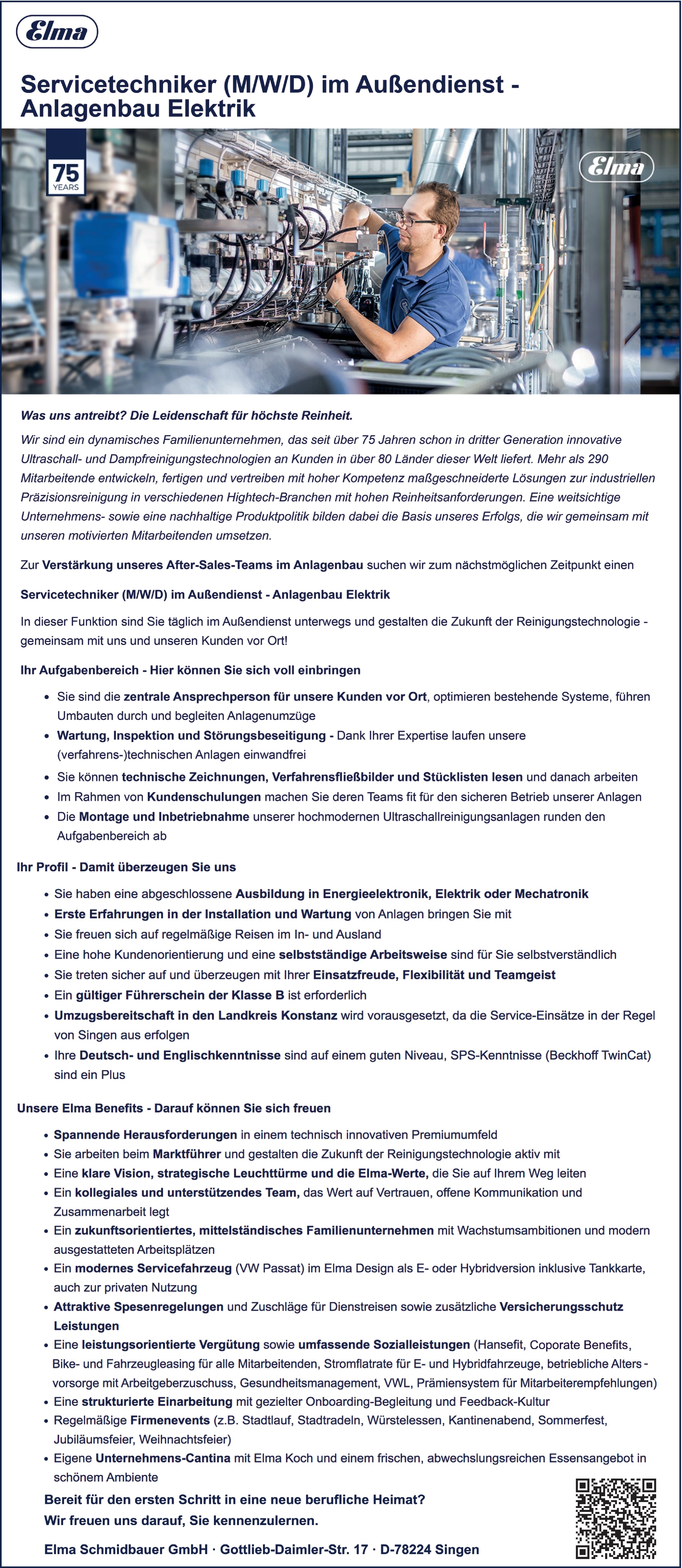 Servicetechniker m/w/d