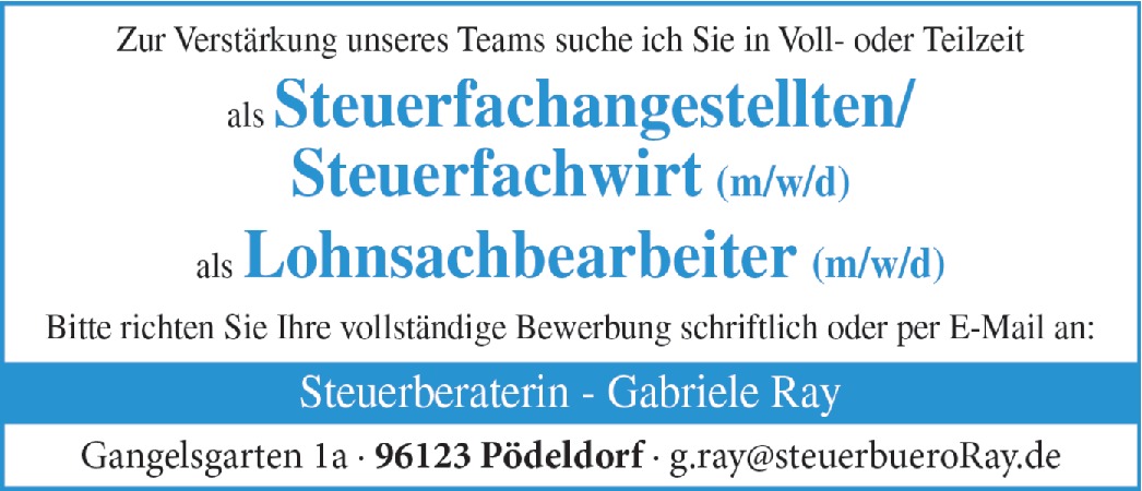 Steuerfachangestellten (m/w/d) 