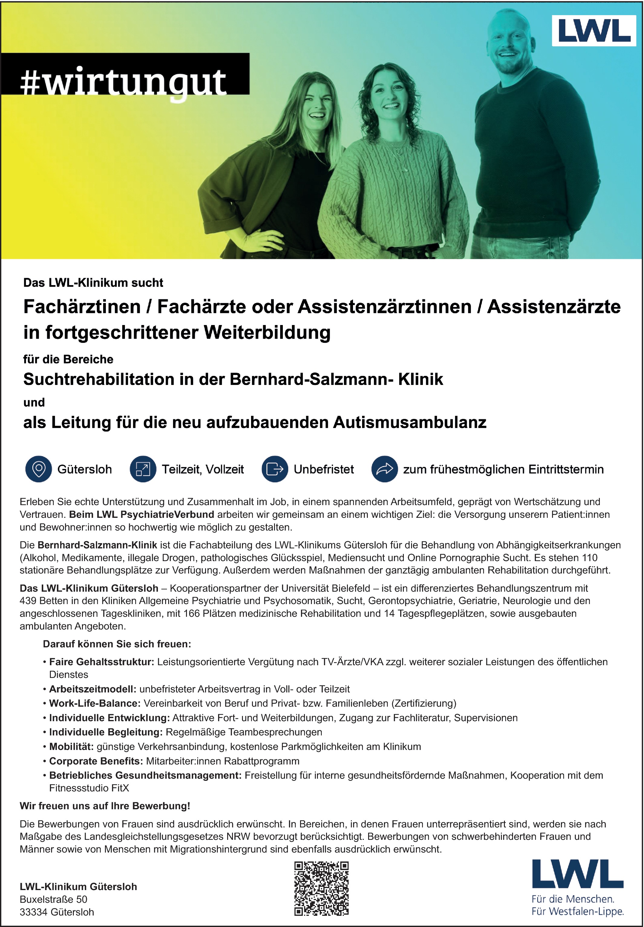 Facharzt/-ärztin - Psychiatrie und Psychotherapie m/w/d