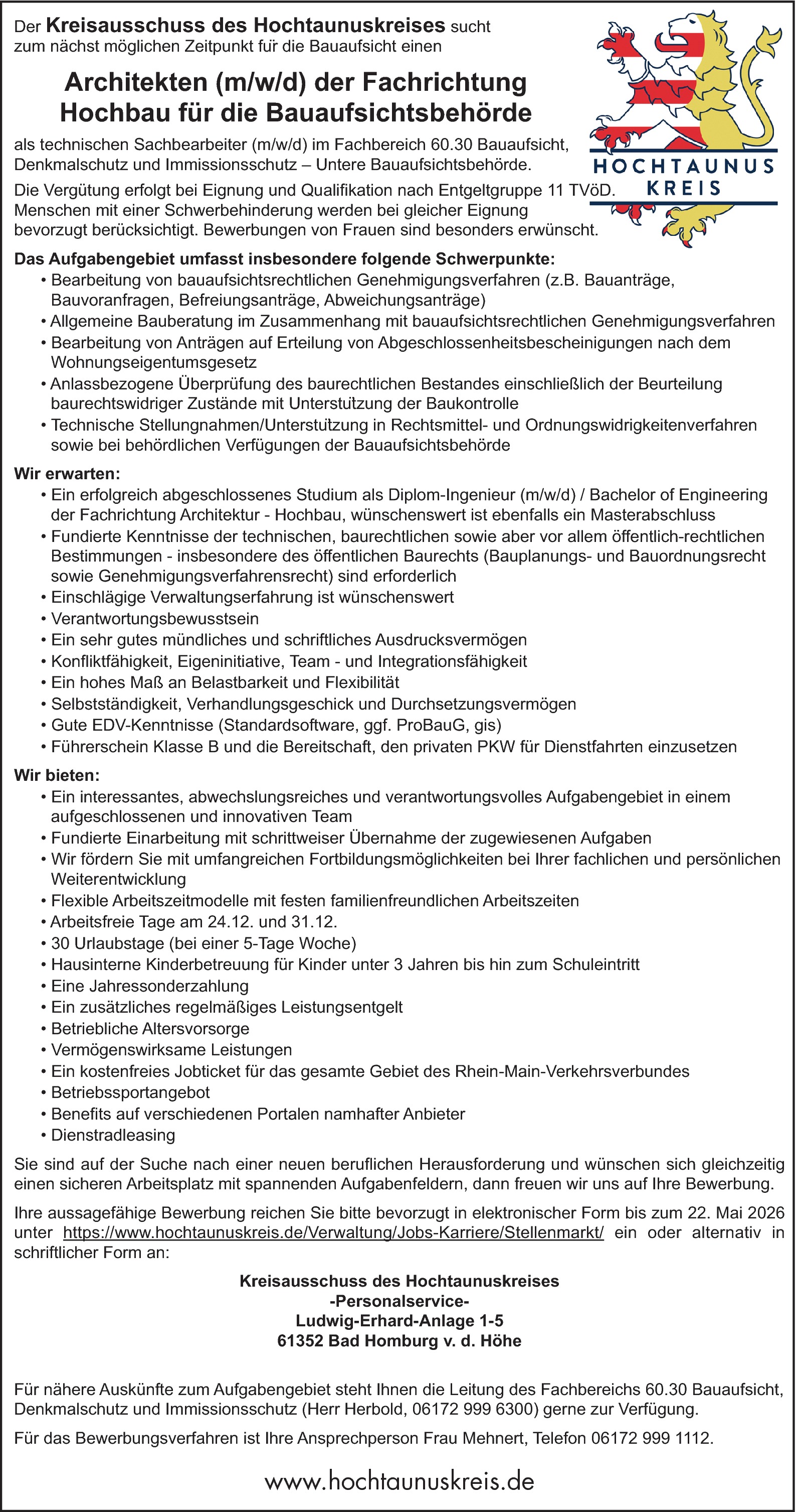 Architekt (m/w/d)