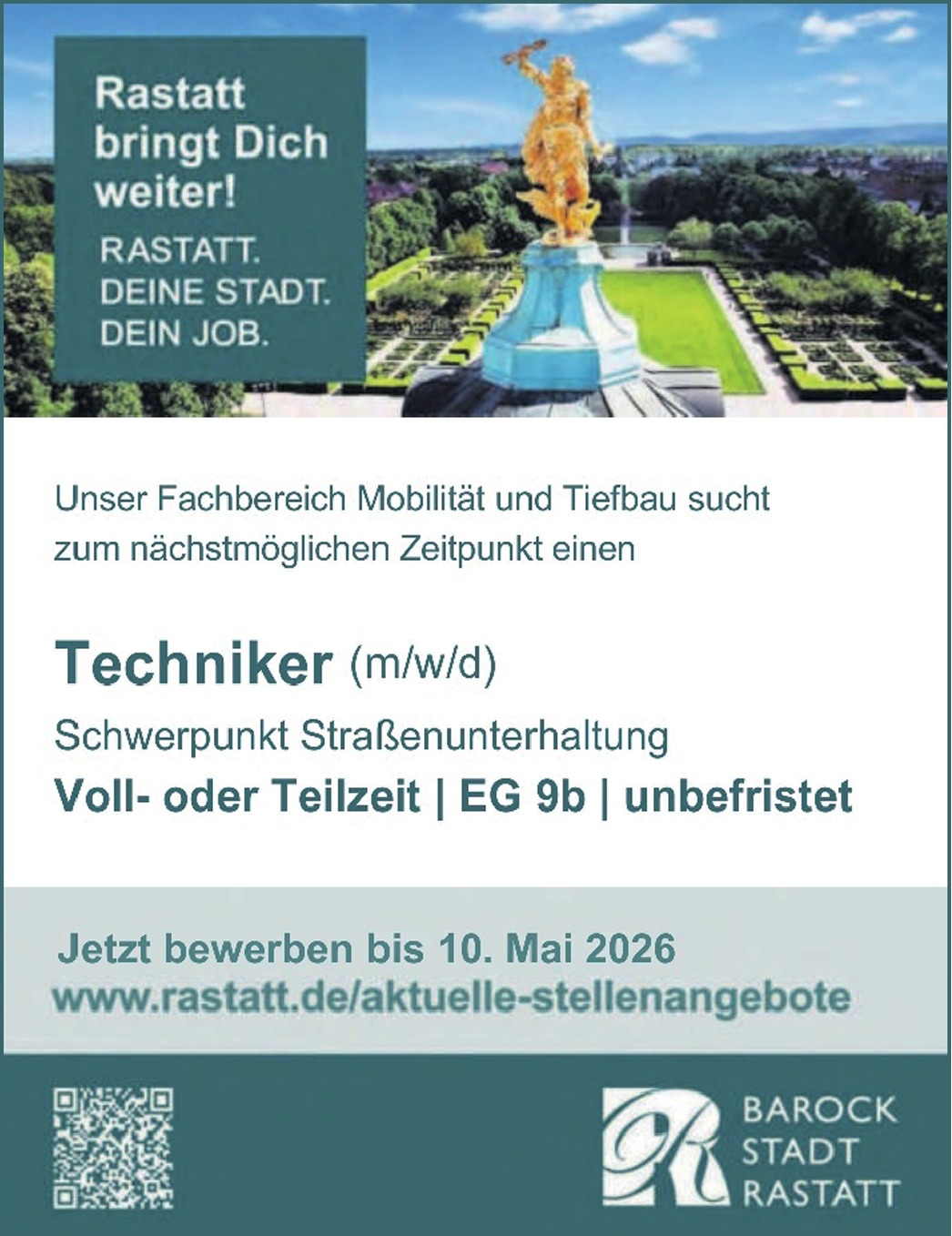 Techniker m/w/d Schwerpunkt Straßenunterhaltung 