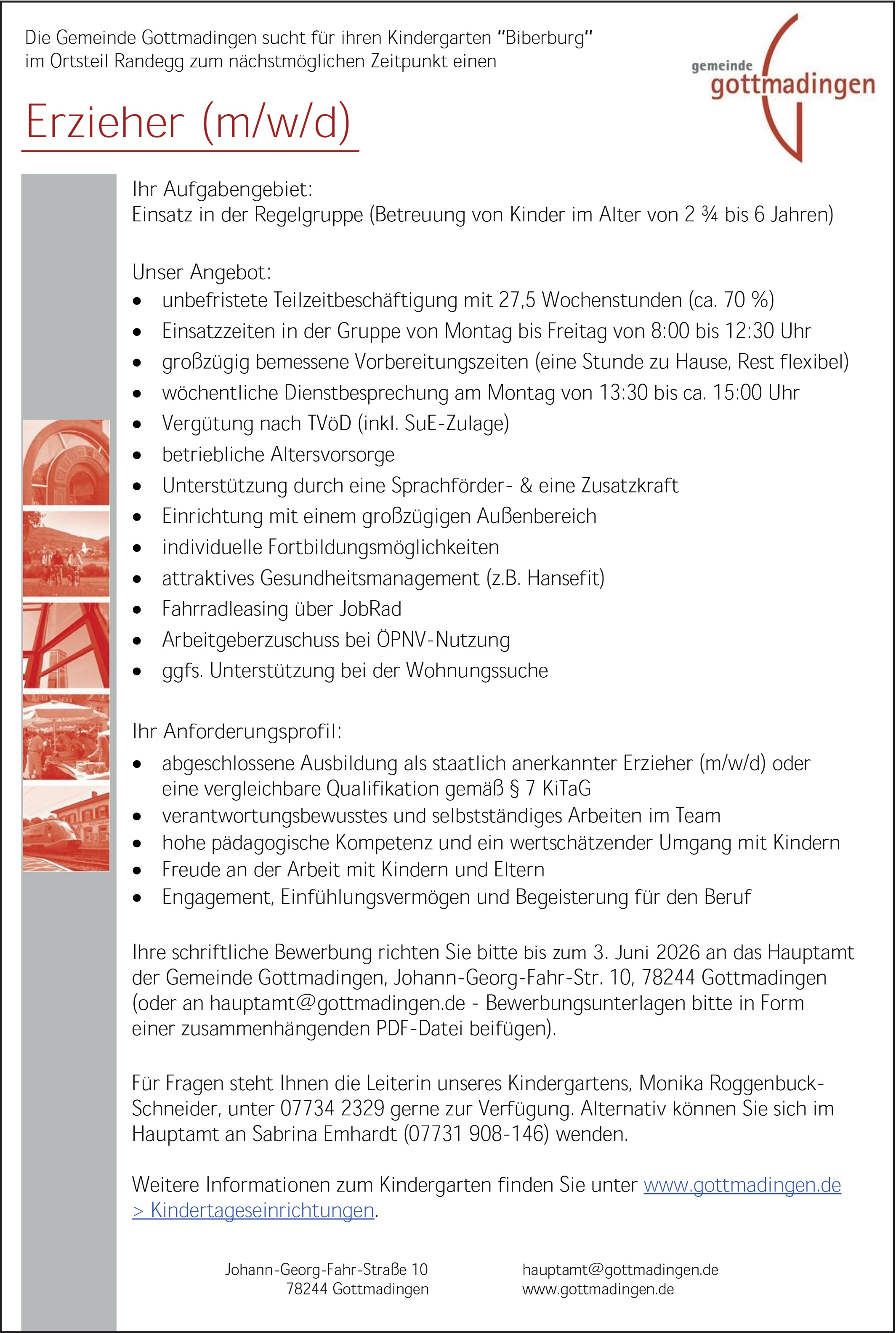 Erzieher oder pädagogische Fachkraft (m/w/d)
