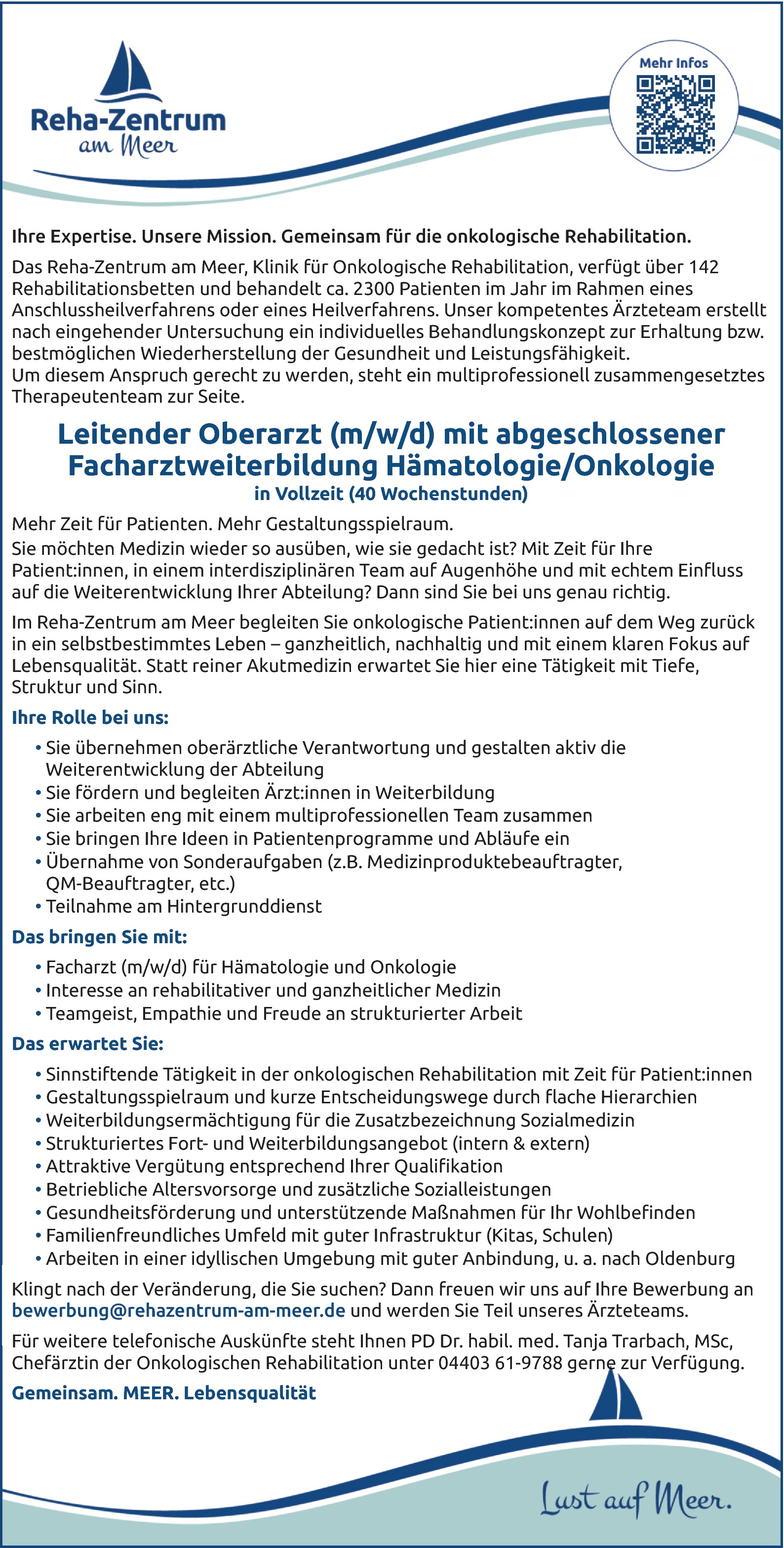 Leitender Oberarzt (m/w/d) Hämatologie/Onkologie
