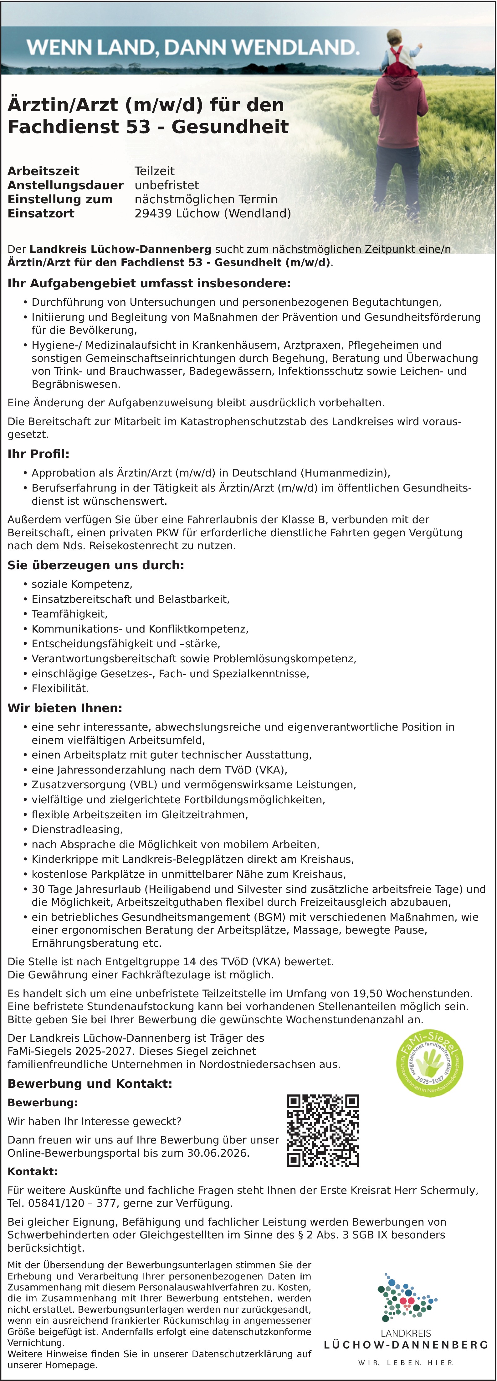 Facharzt öffentliches Gesundheitswesen (m/w/d)