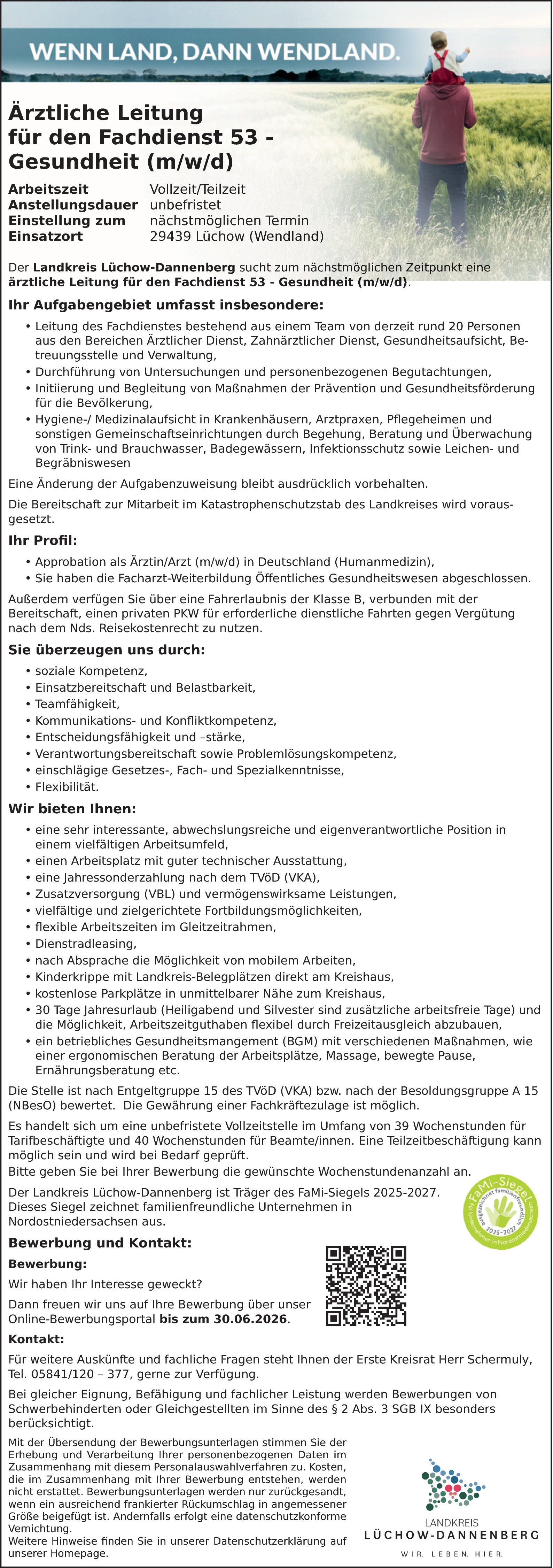 Ärztlicher Leiter (m/w/d)