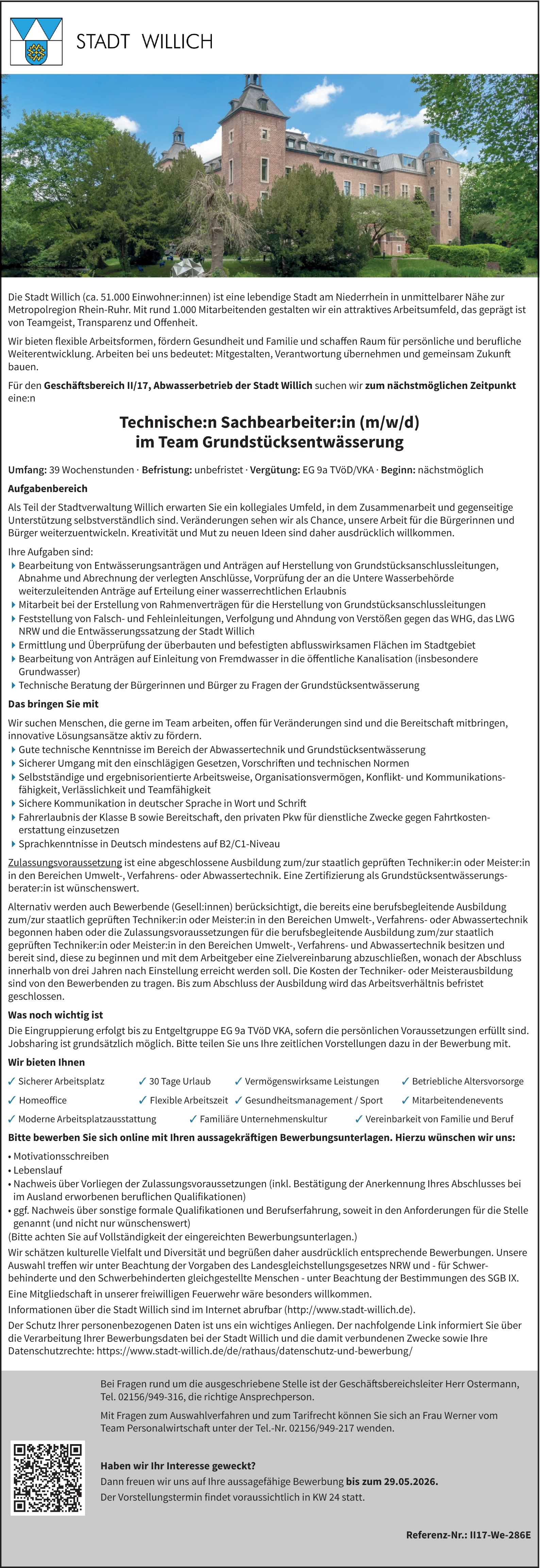  Technische/n Sachbearbeiter/in (m/w/d)