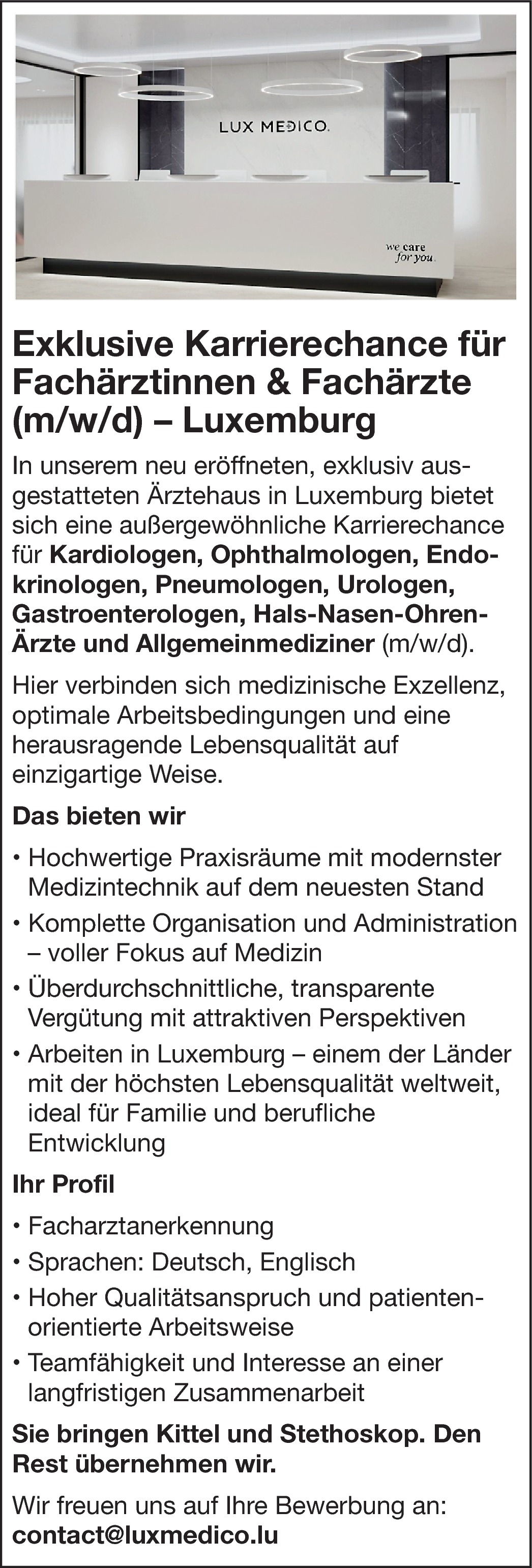 Fachärztinnen / Fachärzte