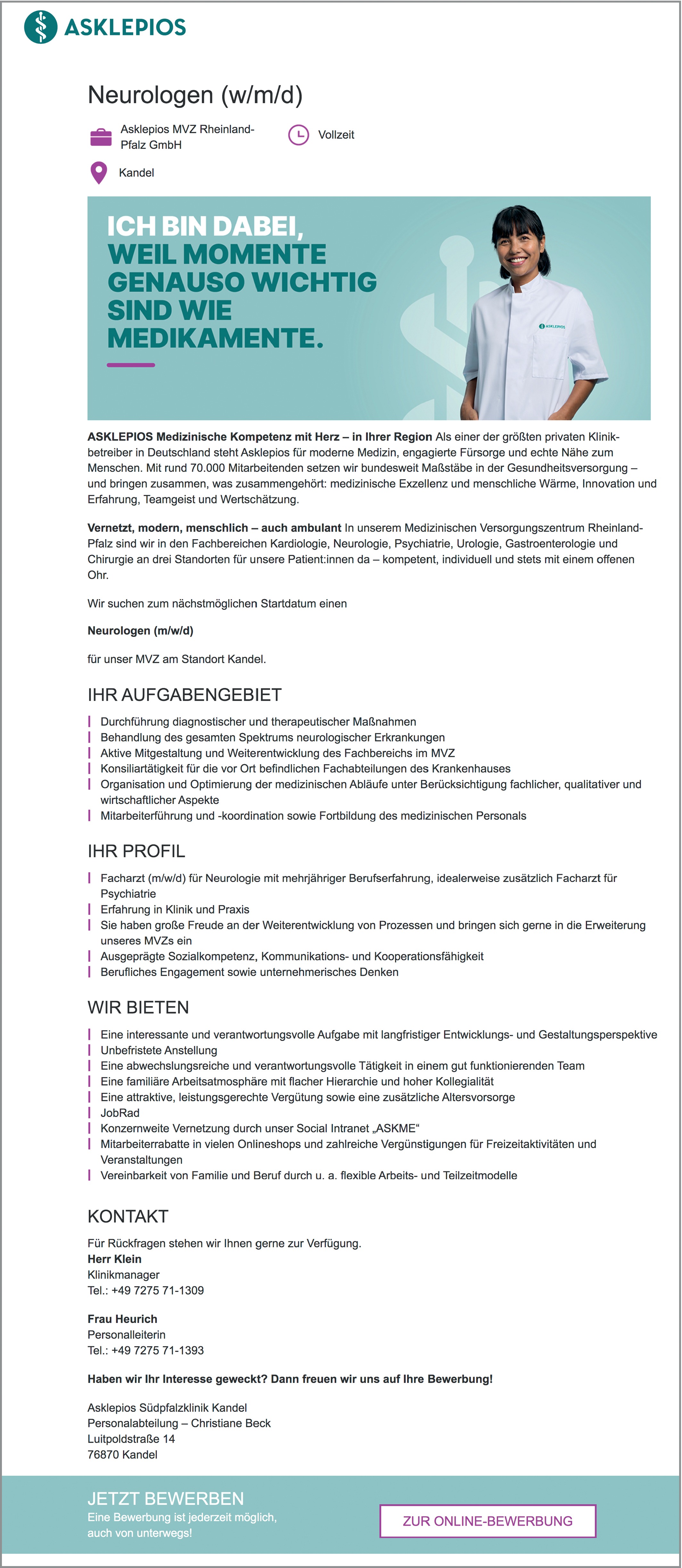 Neurologe m/w/d