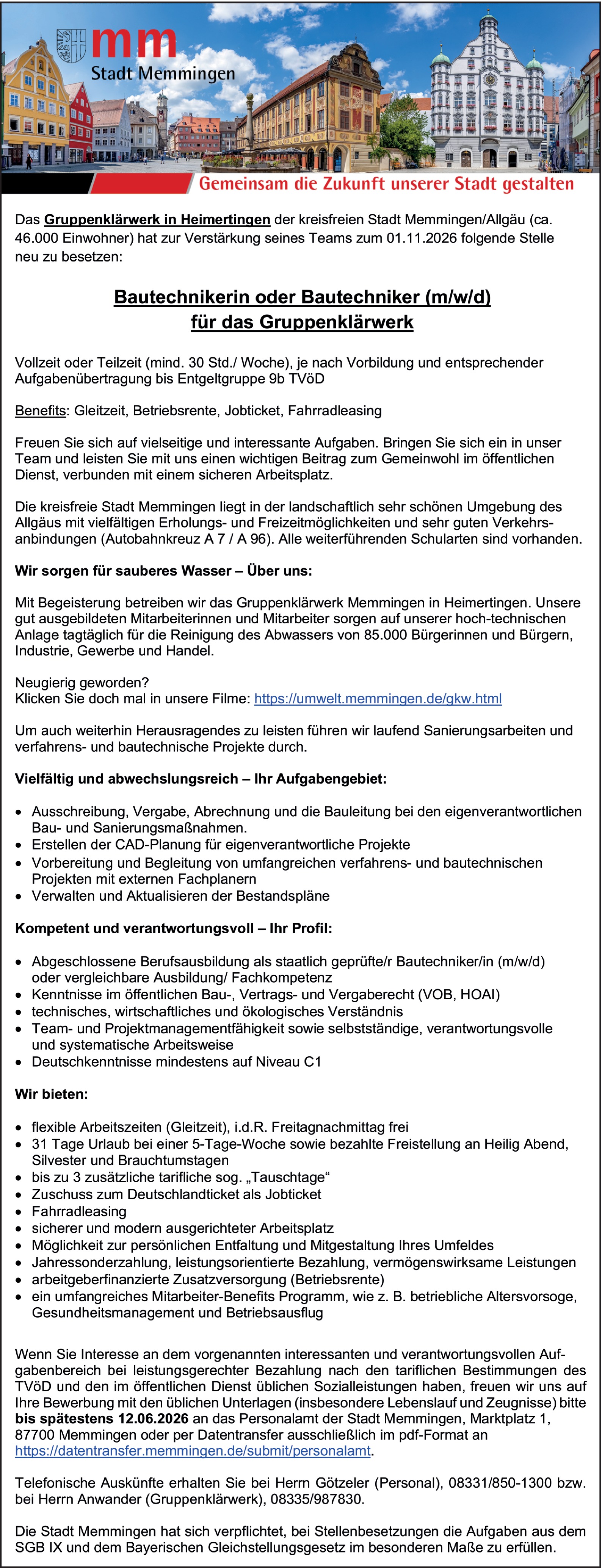 Bautechniker (m/w/d)