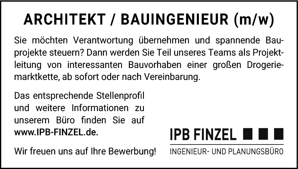 Architekt (m/w/d)