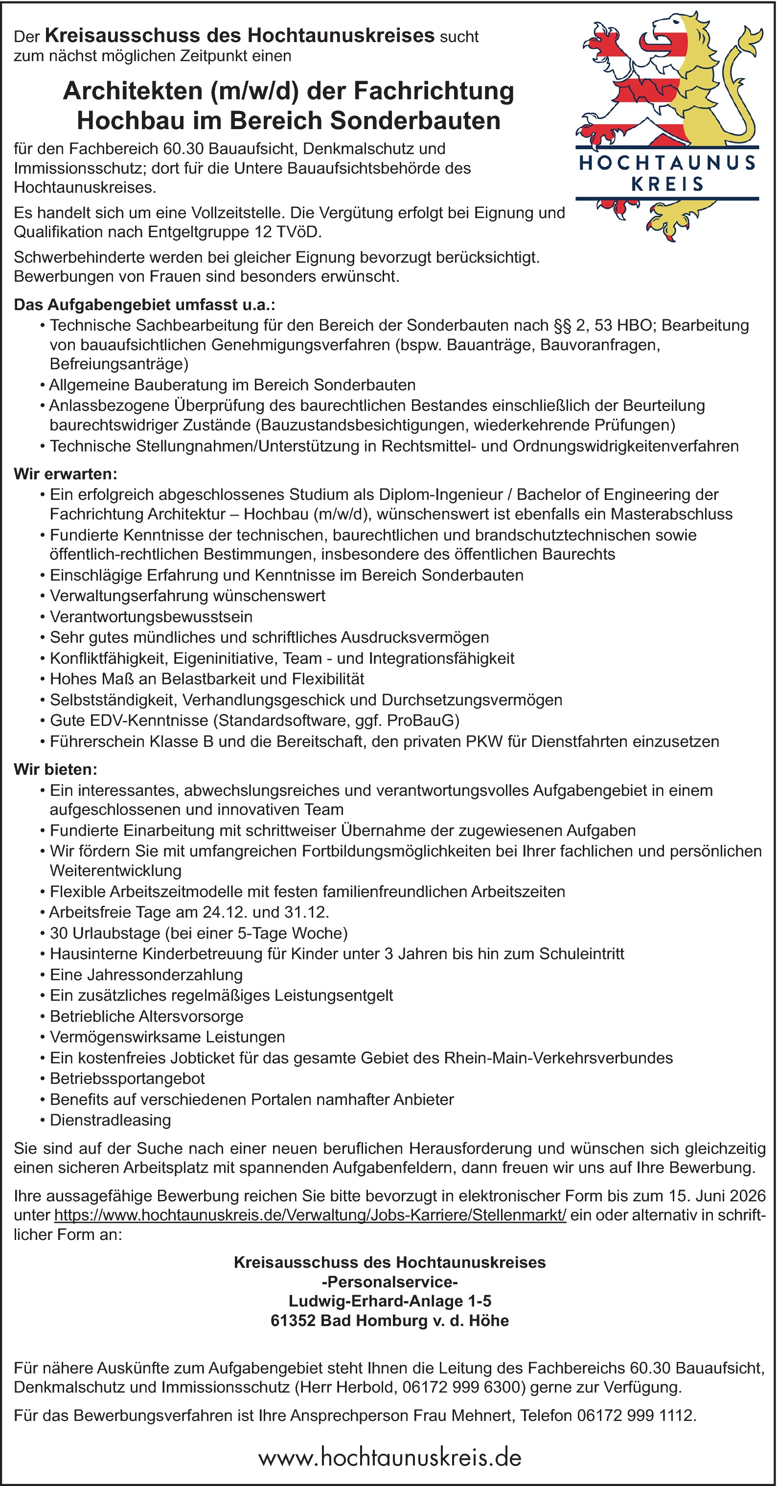 Architekt (m/w/d)