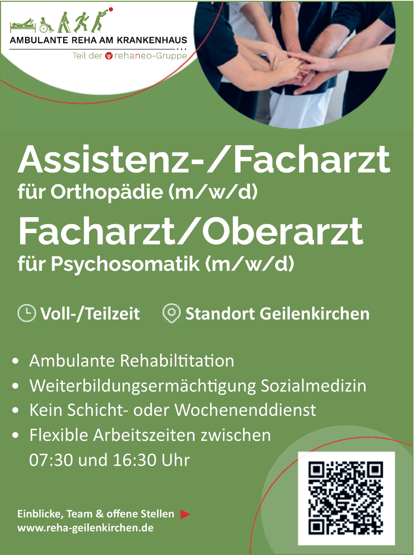Facharzt / Assistenzarzt m/w/d für Orthopädie und Unfallchirurgie