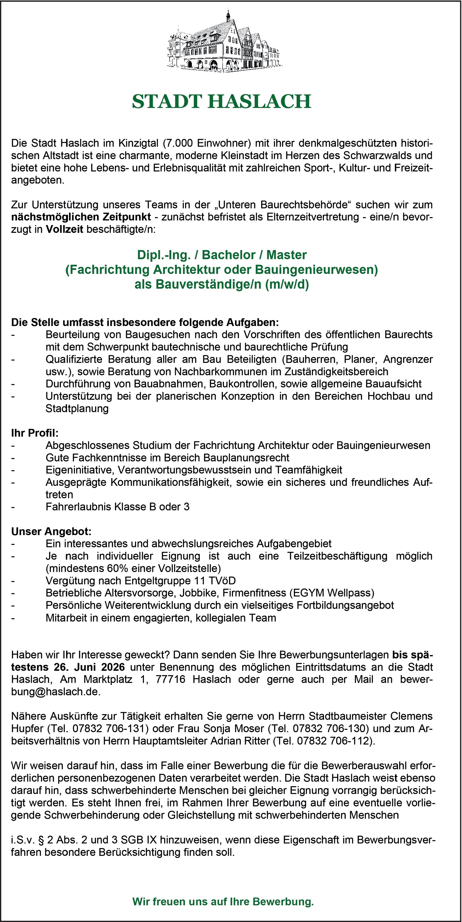 Bauingenieur/in öffentlicher Dienst