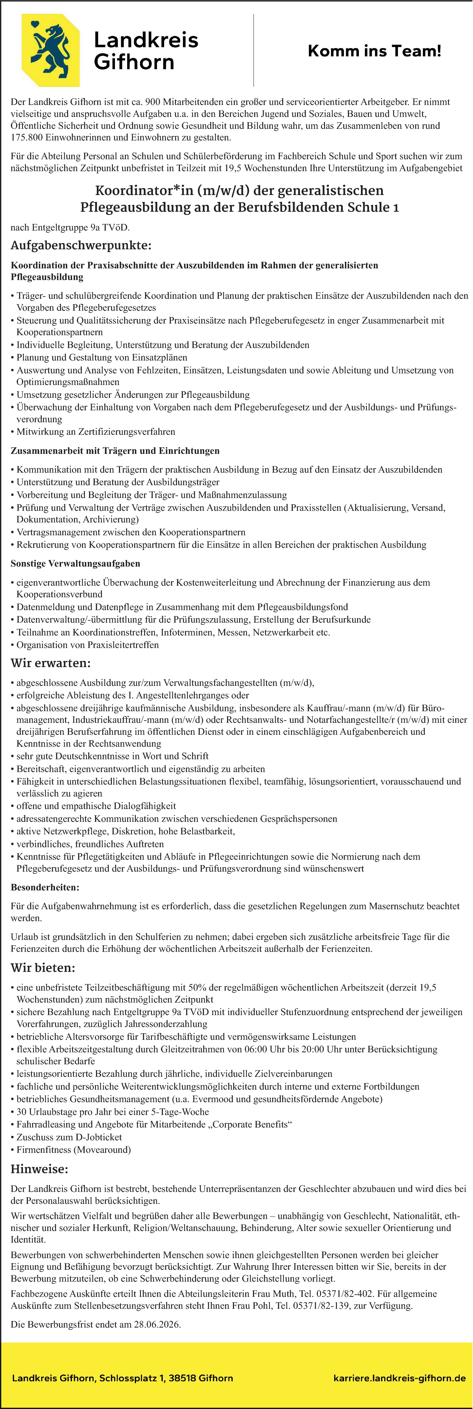 Verwachtungsfachangestellter (m/w/d)
