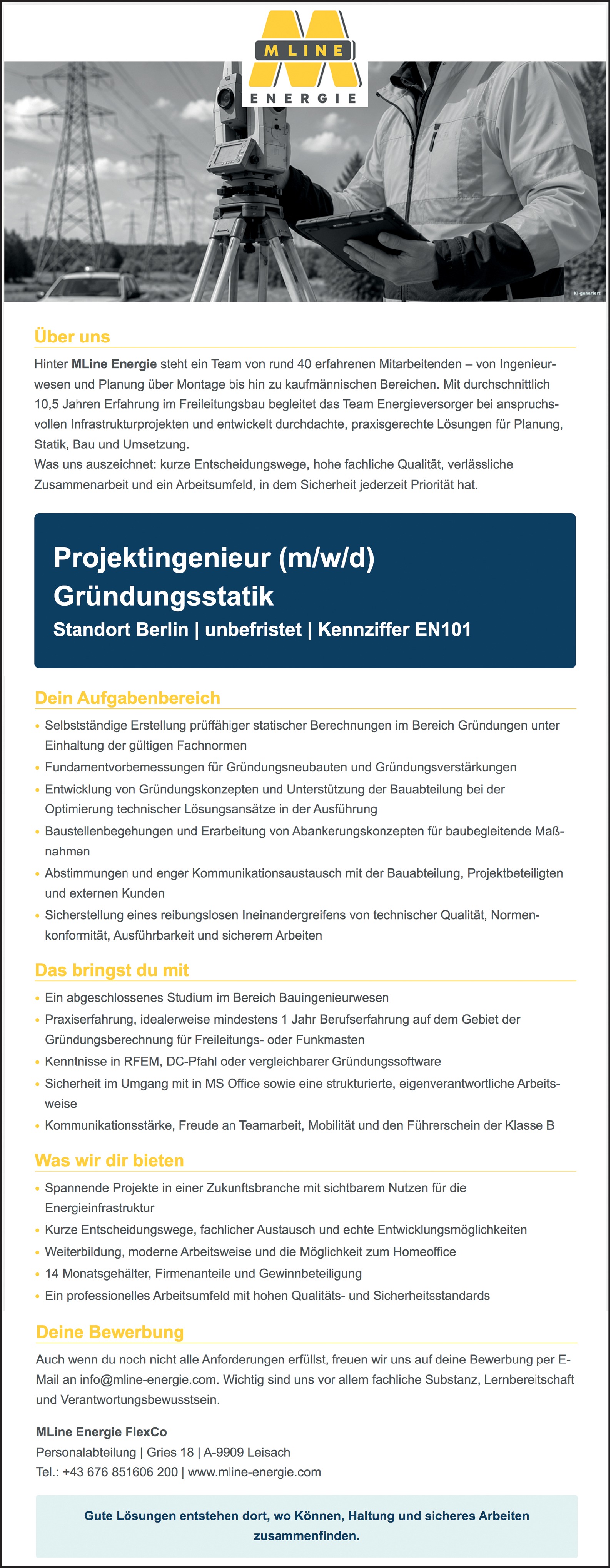 Projektingenieur (m/w/d) Gründungsstatik