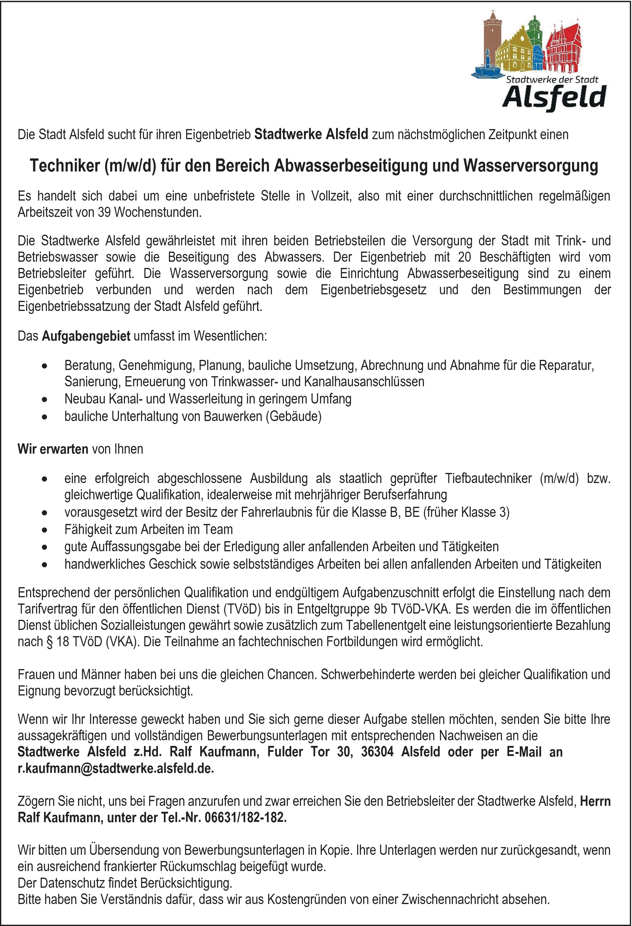 staatlich geprüfter Tiefbautechniker
