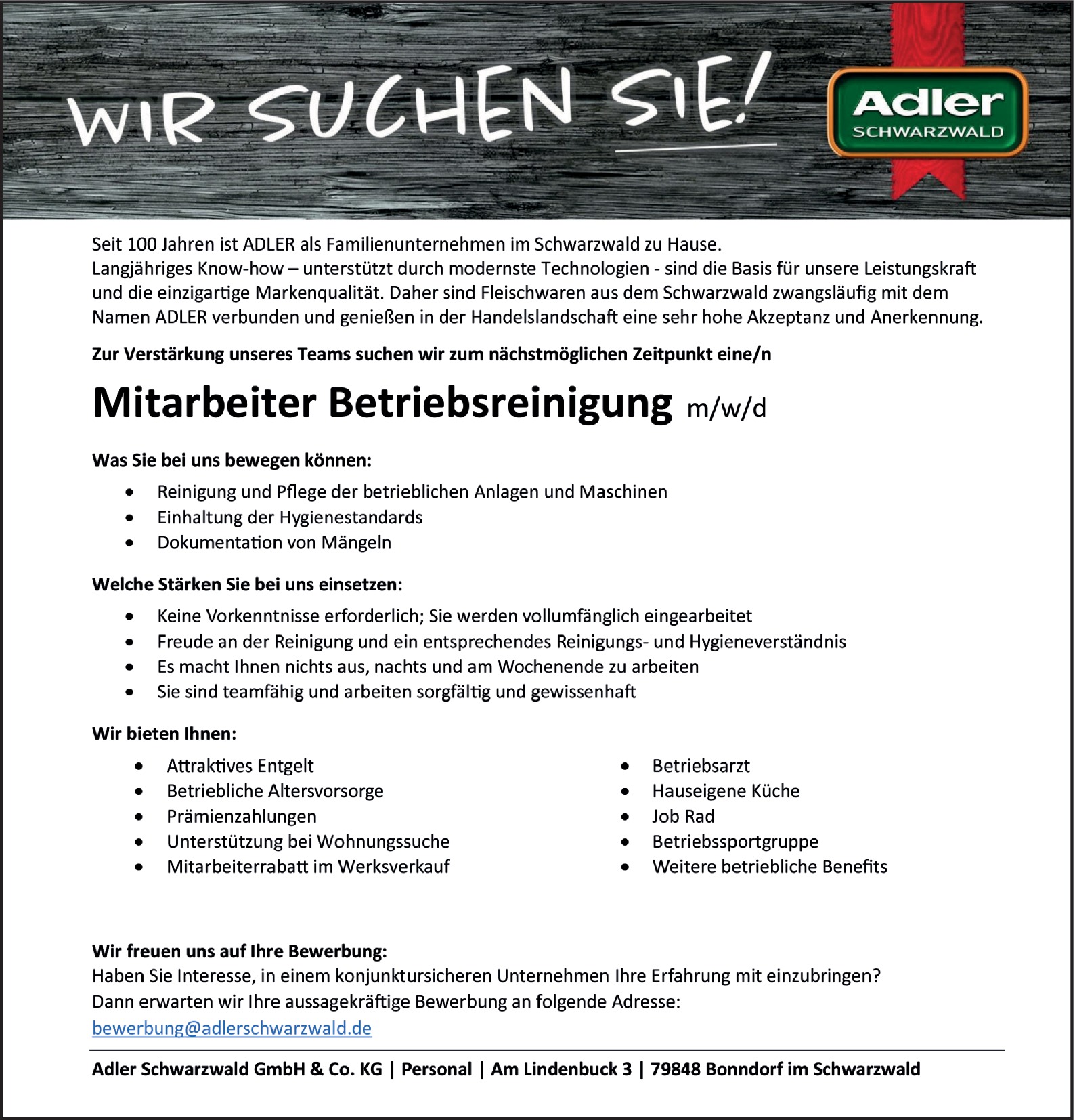 Anlagenreiniger / Maschinenreiniger (m/w/d)