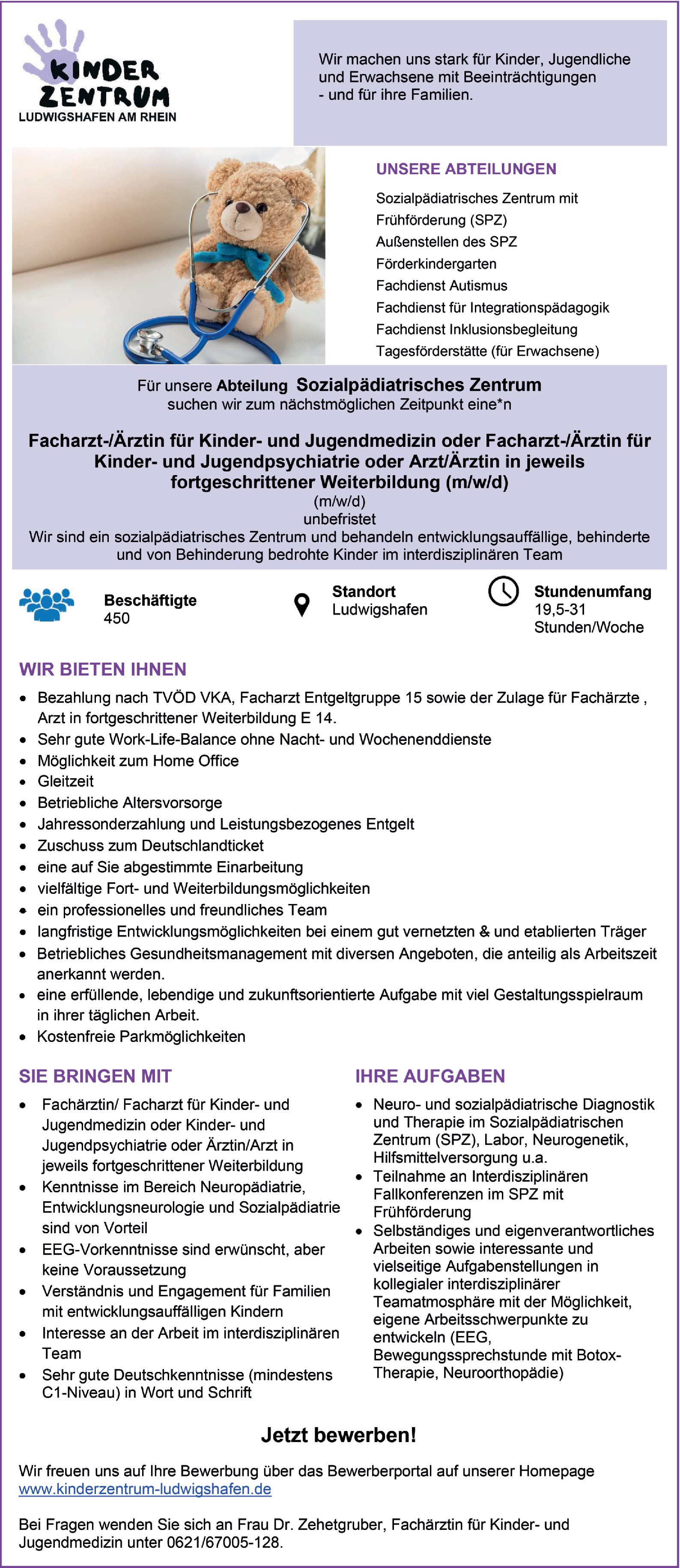 Facharzt/-ärztin Kinder- und Jugendpsychiatrie