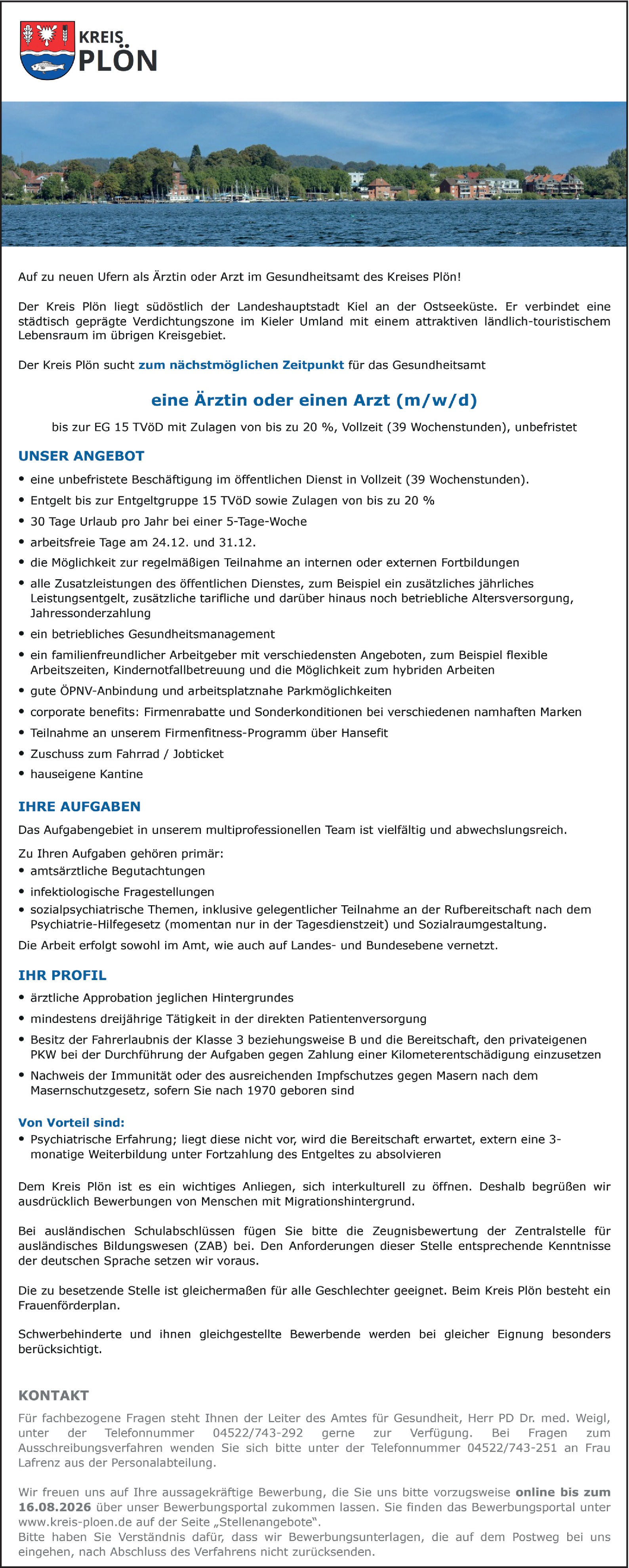 Arzt (m/w/d)