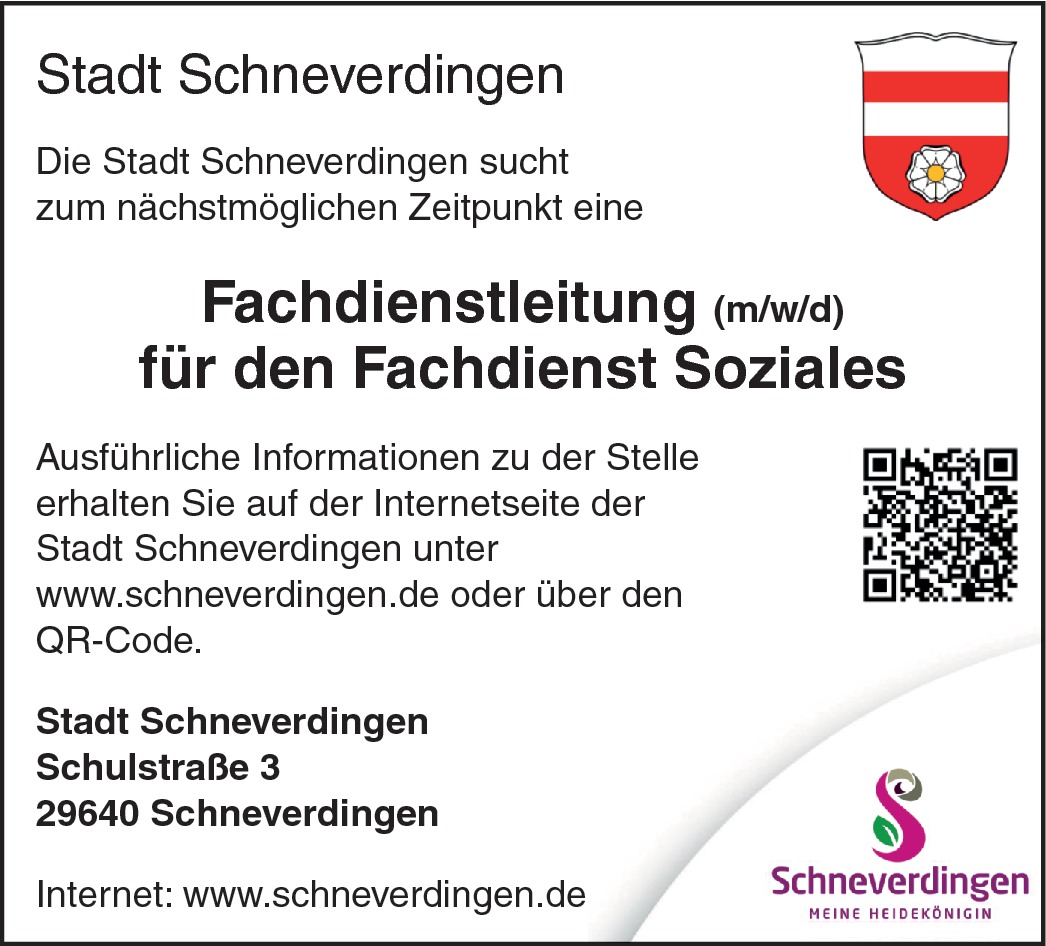 Fachdienstleitung (m/w/d) - Soziales