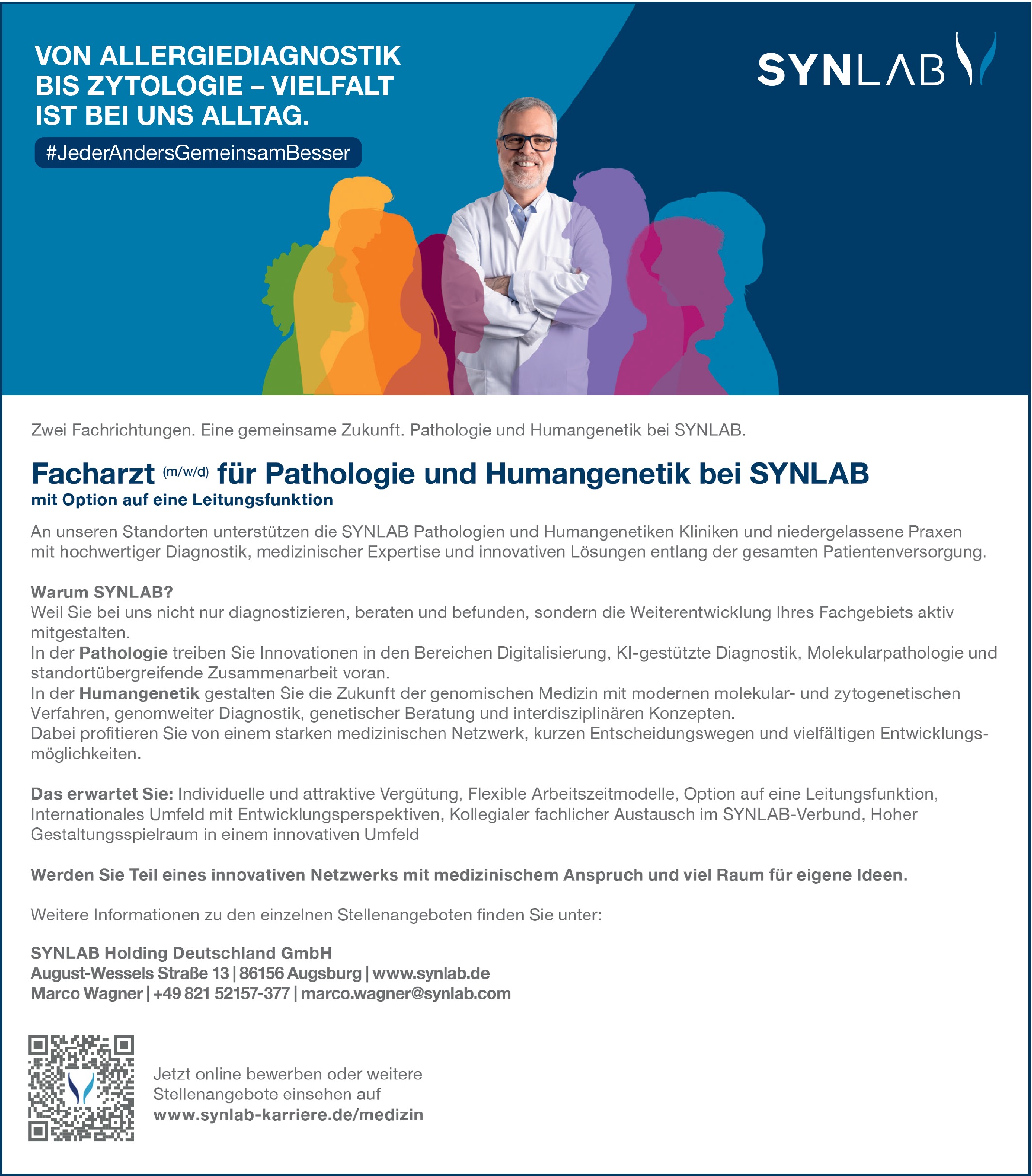 Facharzt Humangenetik (m/w/d)