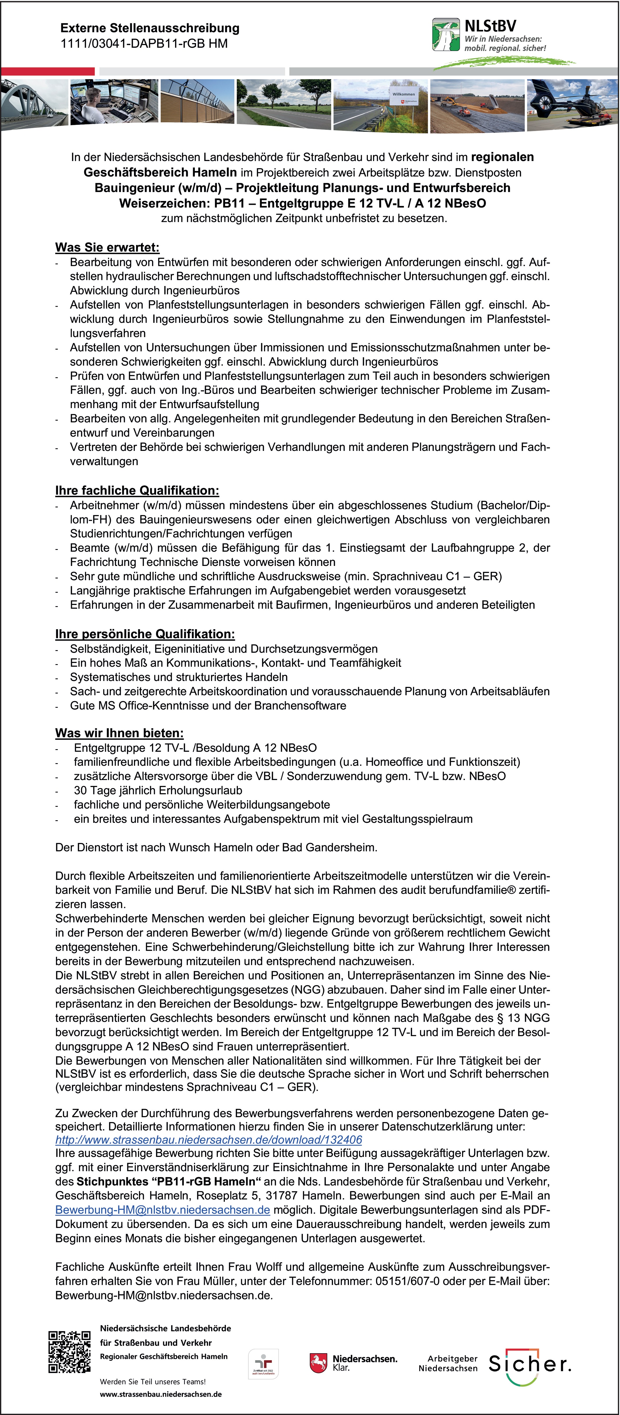 Bauingenieur (m/w/d)