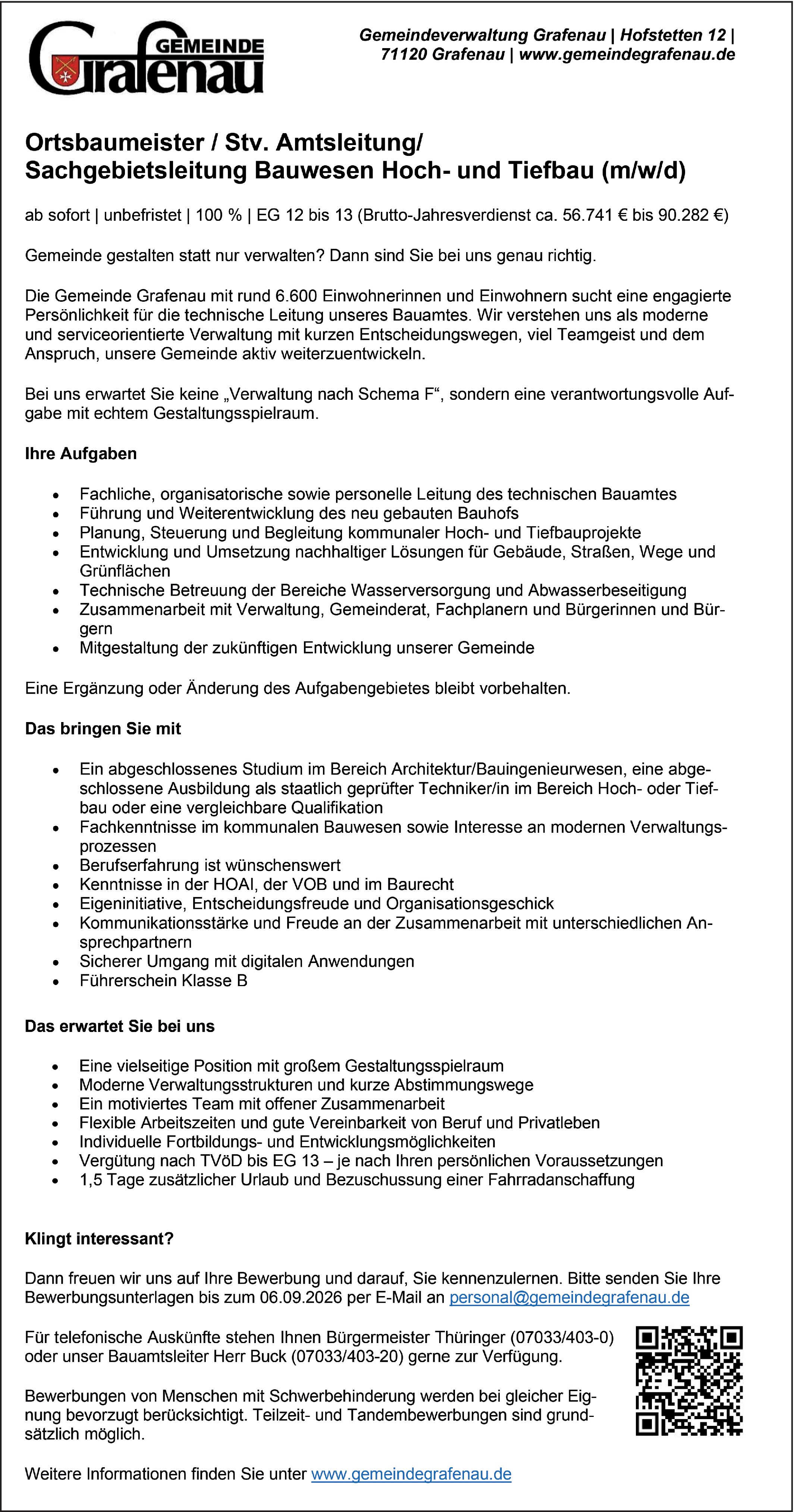 Ortsbaumeister (m/w/d)