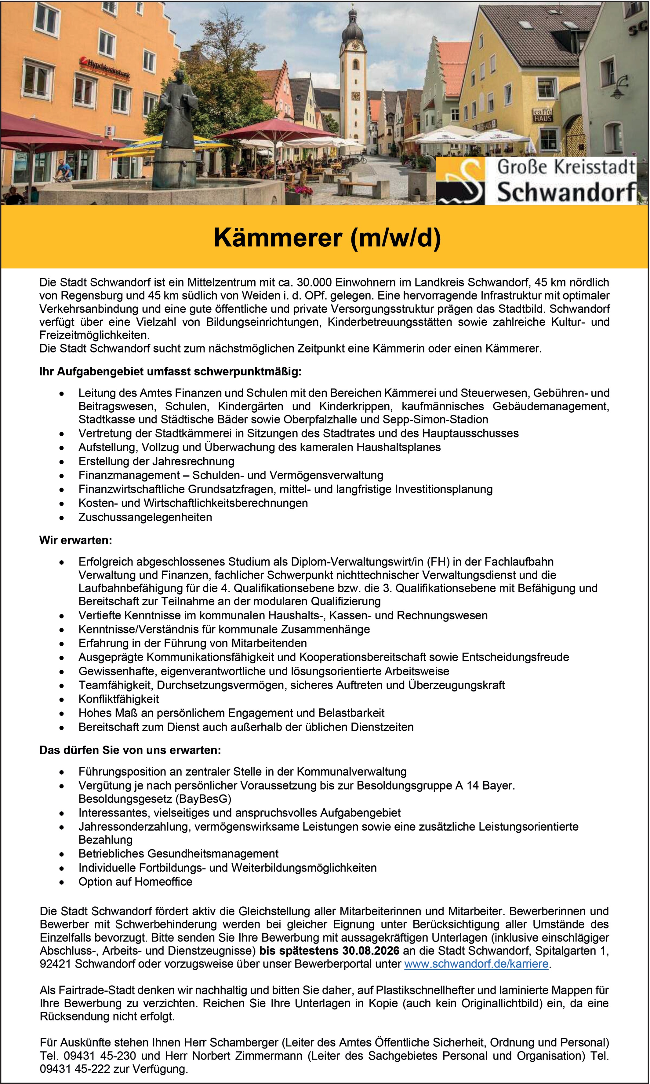 Kämmerer / Kämmerin (m/w/d)