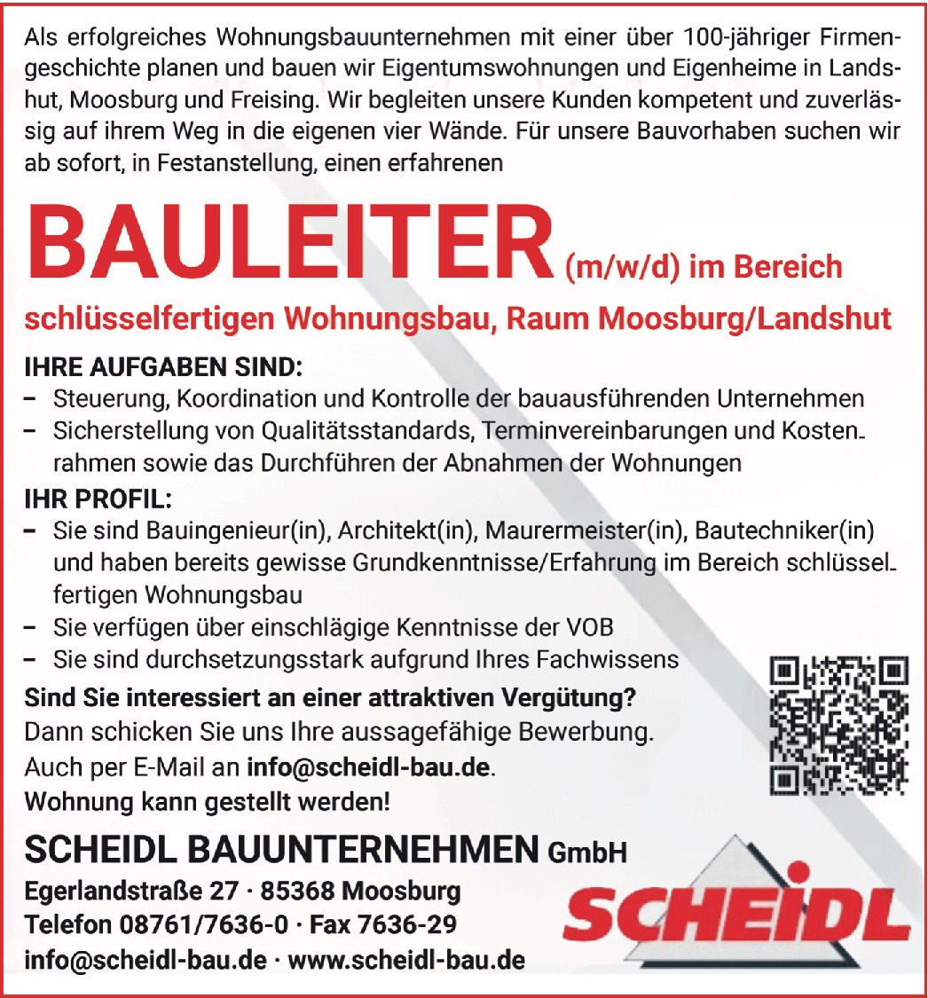 Bauleiter m/w/d