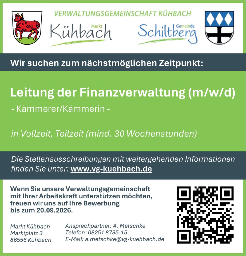 Leitung Finanzverwaltung (m/w/d)
