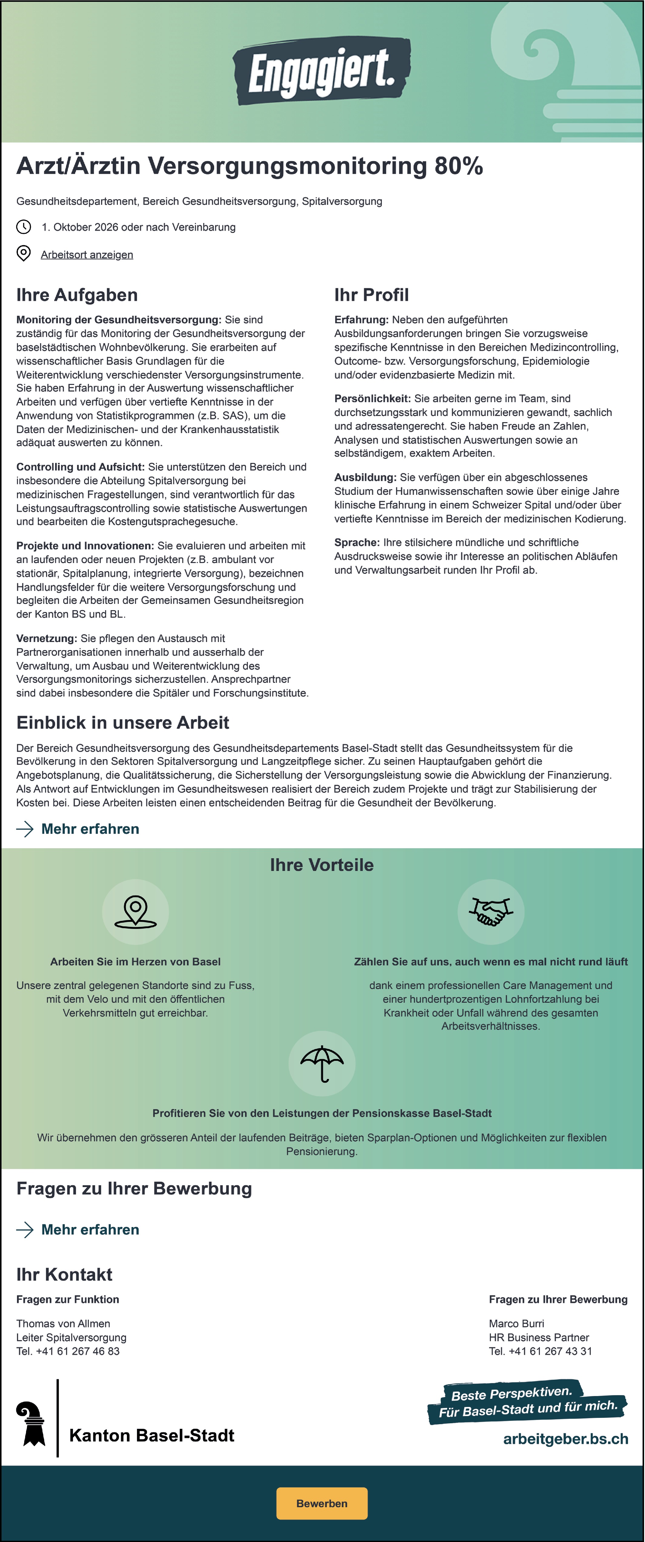 Arzt / Ärztin Versorgungsmonitoring 80%