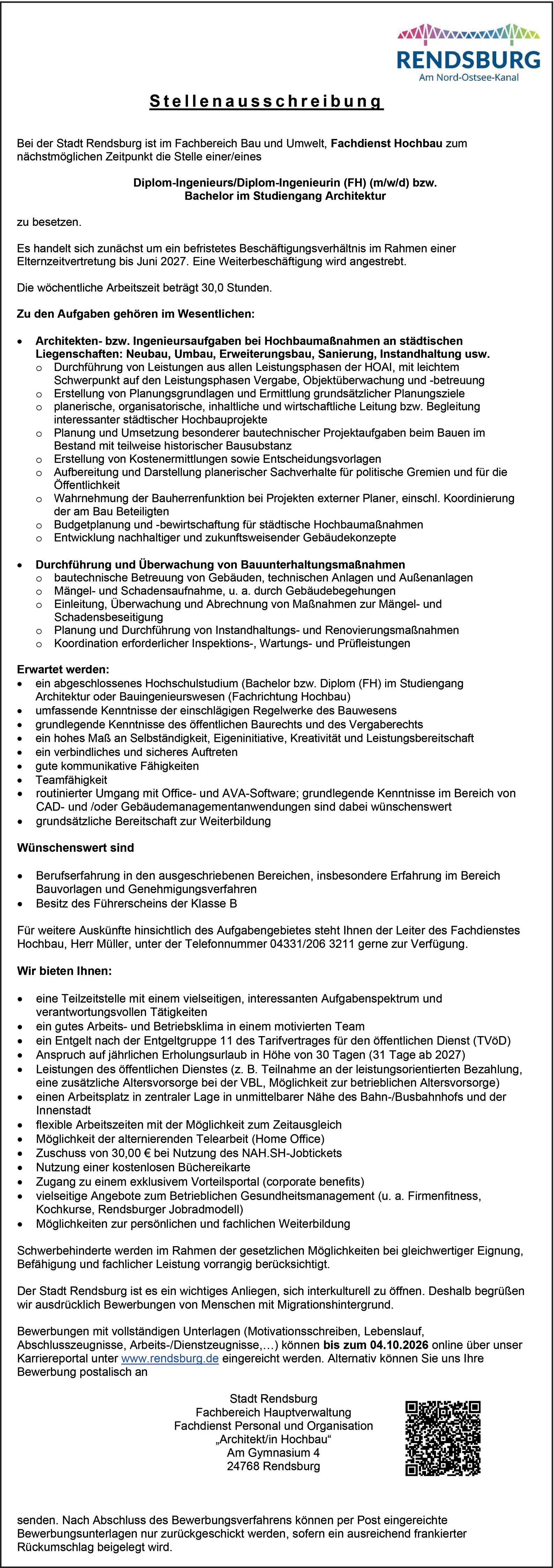 Diplom-Ingenieurs/Diplom-Ingenieurin (FH) (m/w/d) bzw.