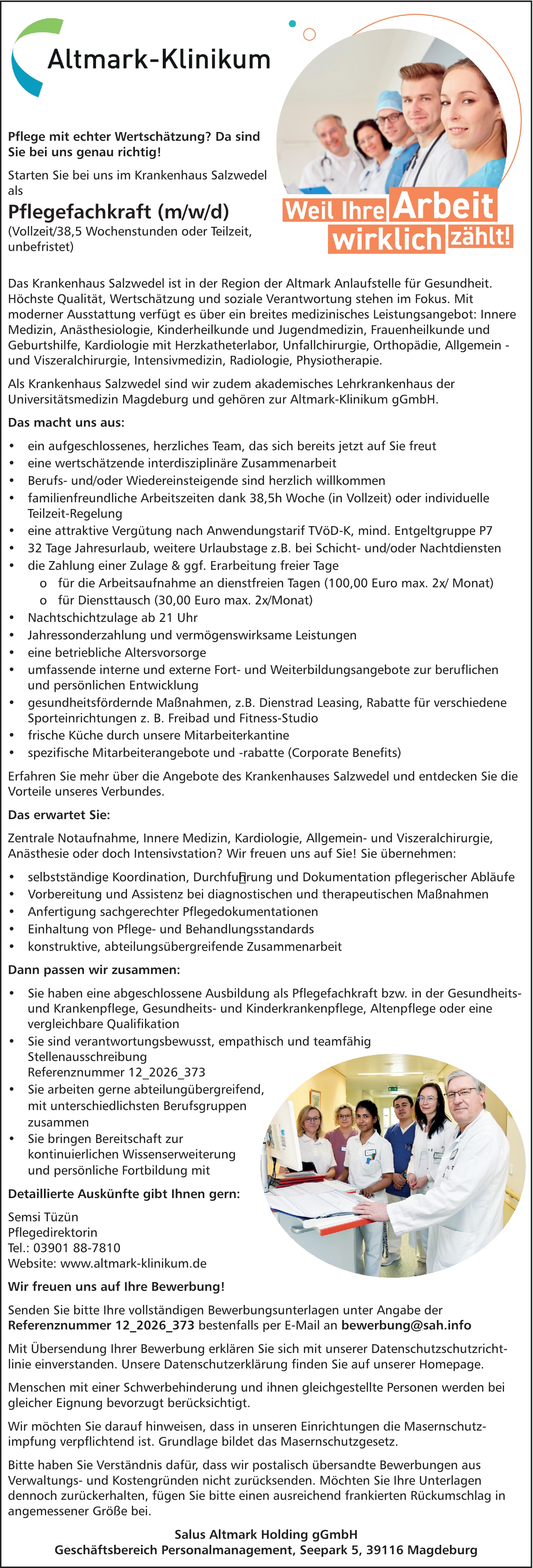 Pflegefachkraft m/w/d