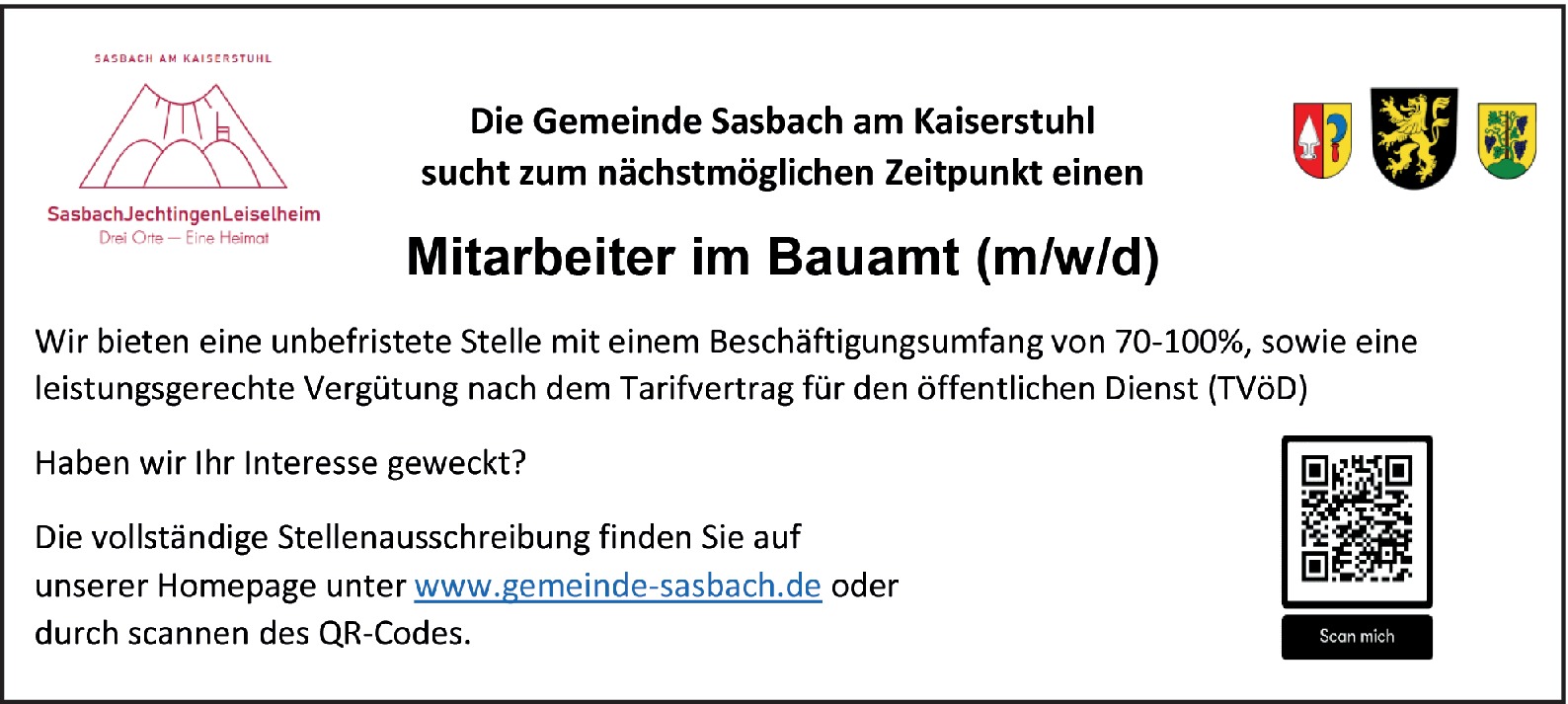 Mitarbeiter (m/w/d) im Bauamt