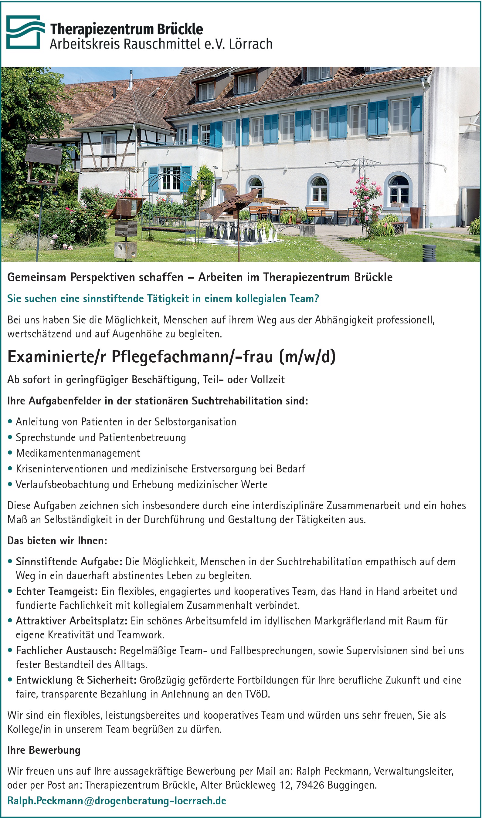 Examinierte/r Pflegefachmann/-frau (m/w/d)