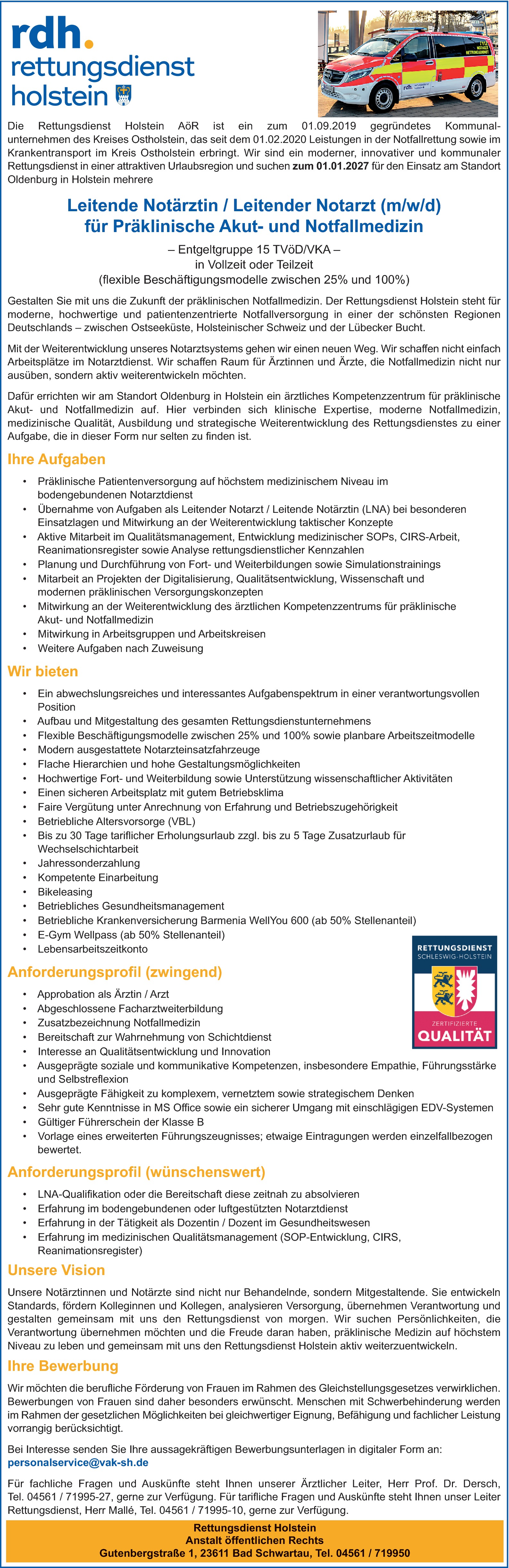 Arzt Ärztin m/w/d