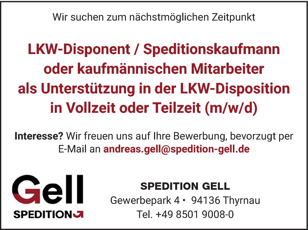 Speditionskaufmann kaufmännischen Mitarbeiter (m/w/d)