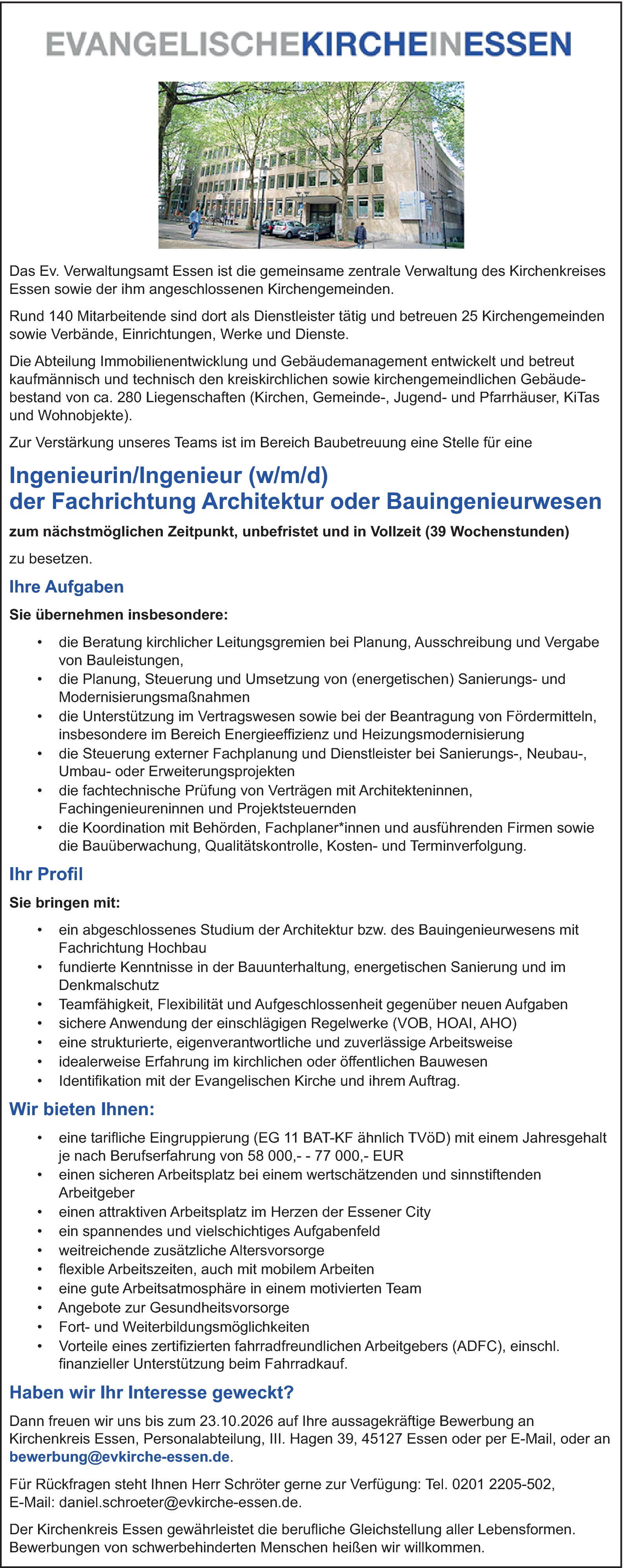 Bauingenieur/in öffentlicher Dienst