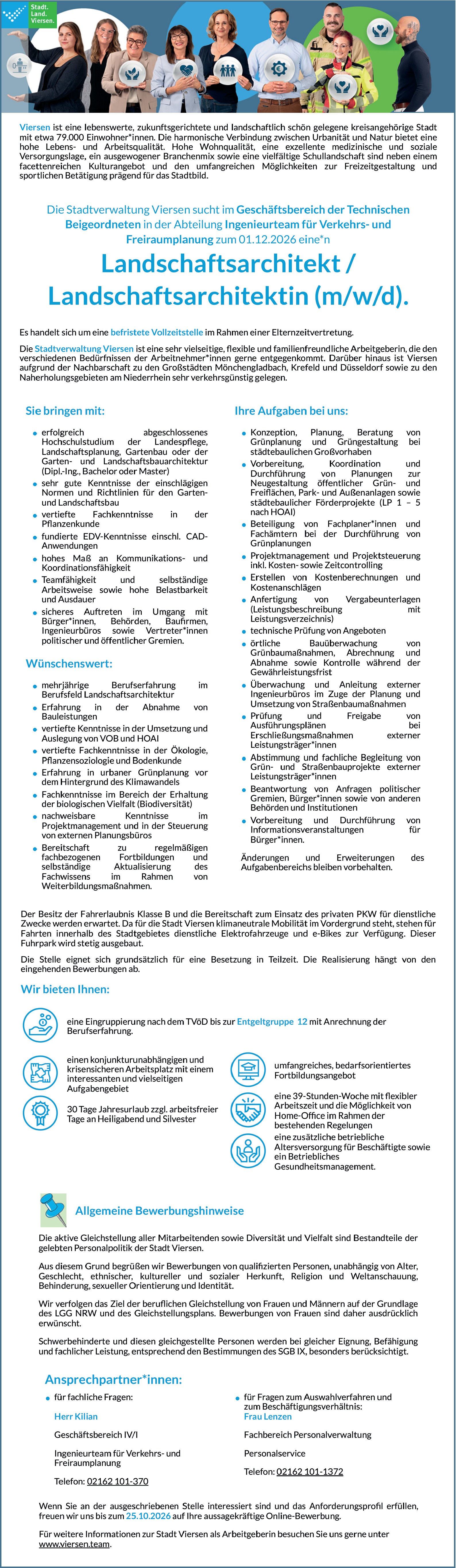 Landschaftsarchitekt / Landschaftsarchitektin (m/w/d)